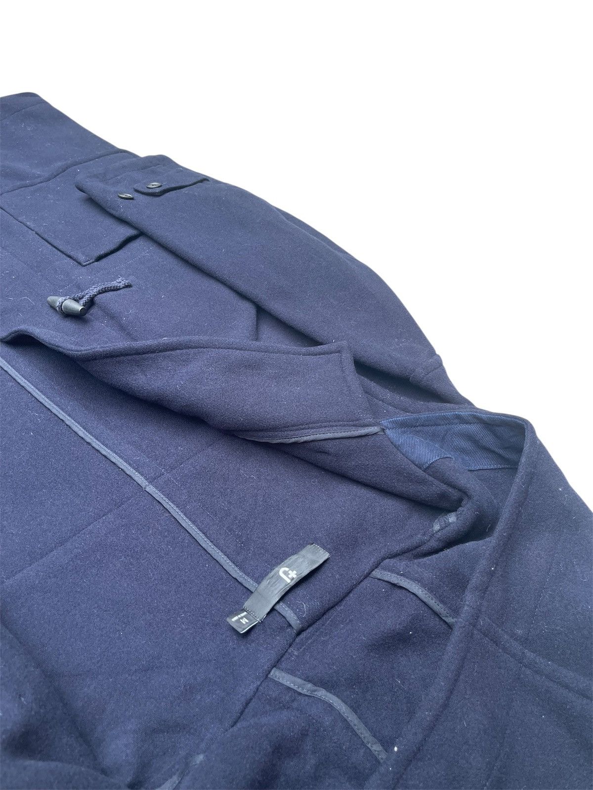 Jil Sander Jil Sander +J x Uniqlo Duffle Coat Navy Wool Hooded, Size M Size US M / EU 48-50 / 2 - 3 Thumbnail