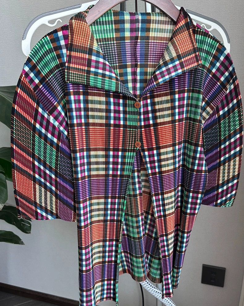 Issey Miyake Issey Miyake Colorful Plaid Shirt - dmc Size US M / EU 48-50 / 2 - 1 Thumbnail