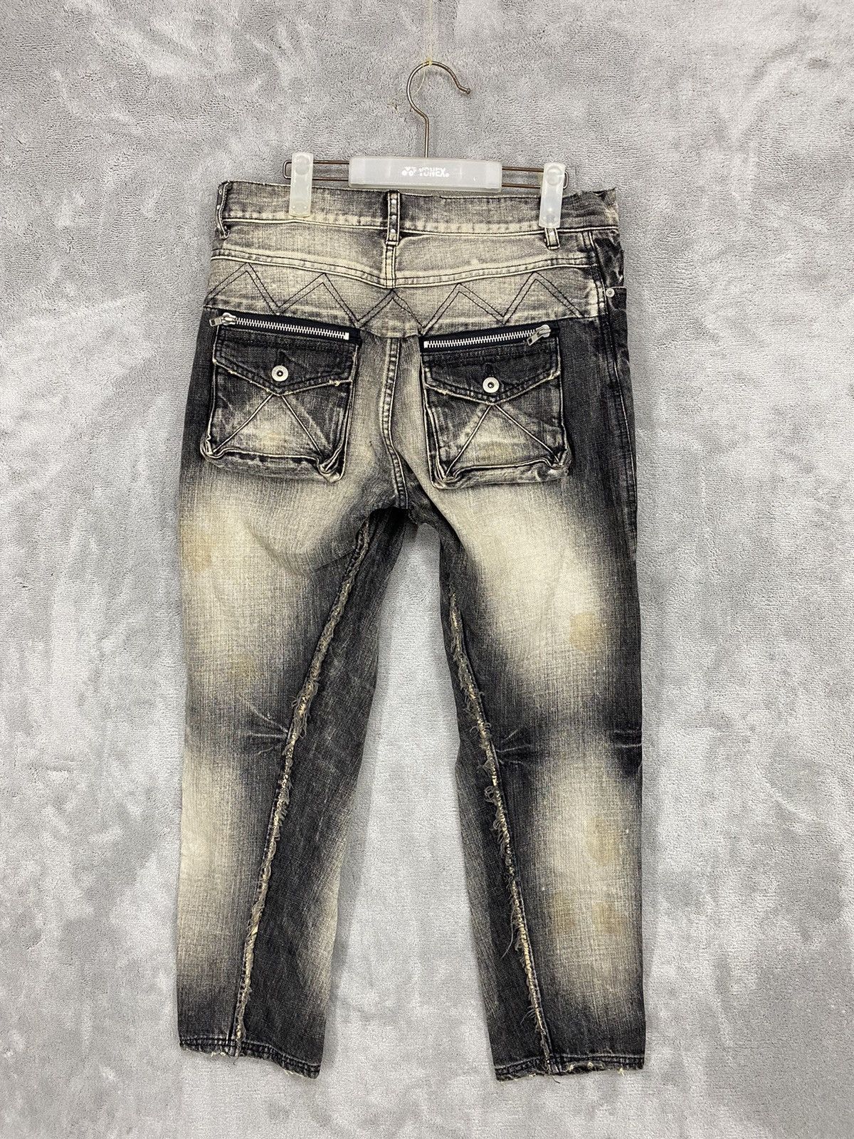 Japanese Brand 🔥 RARE CANDY STRIPPER POCKET PATCHWORK Size US 31 - 6 Thumbnail