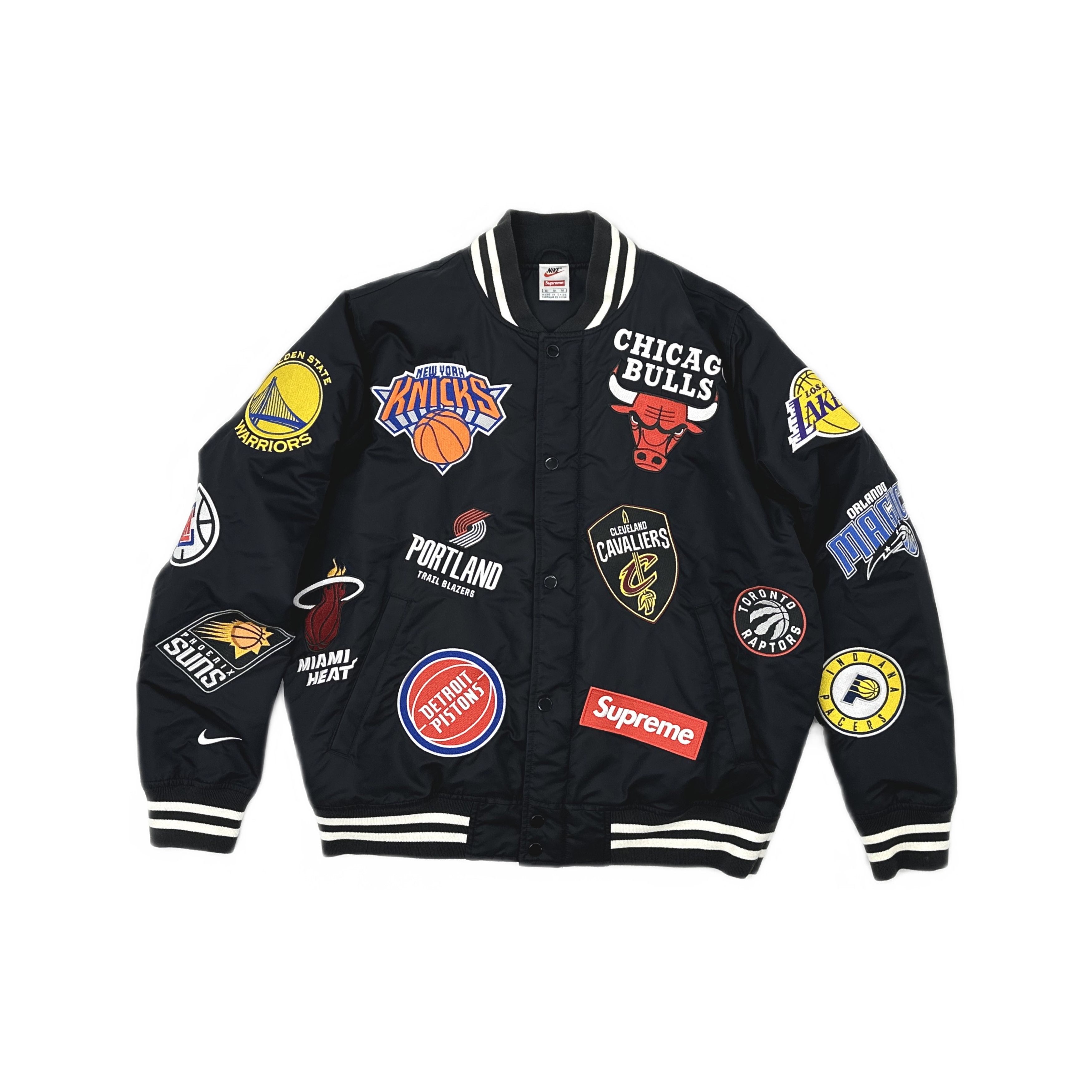 Supreme Supreme x Nike NBA Teams Warm-Up Jacket Black Size M Size US M / EU 48-50 / 2 - 1 Thumbnail