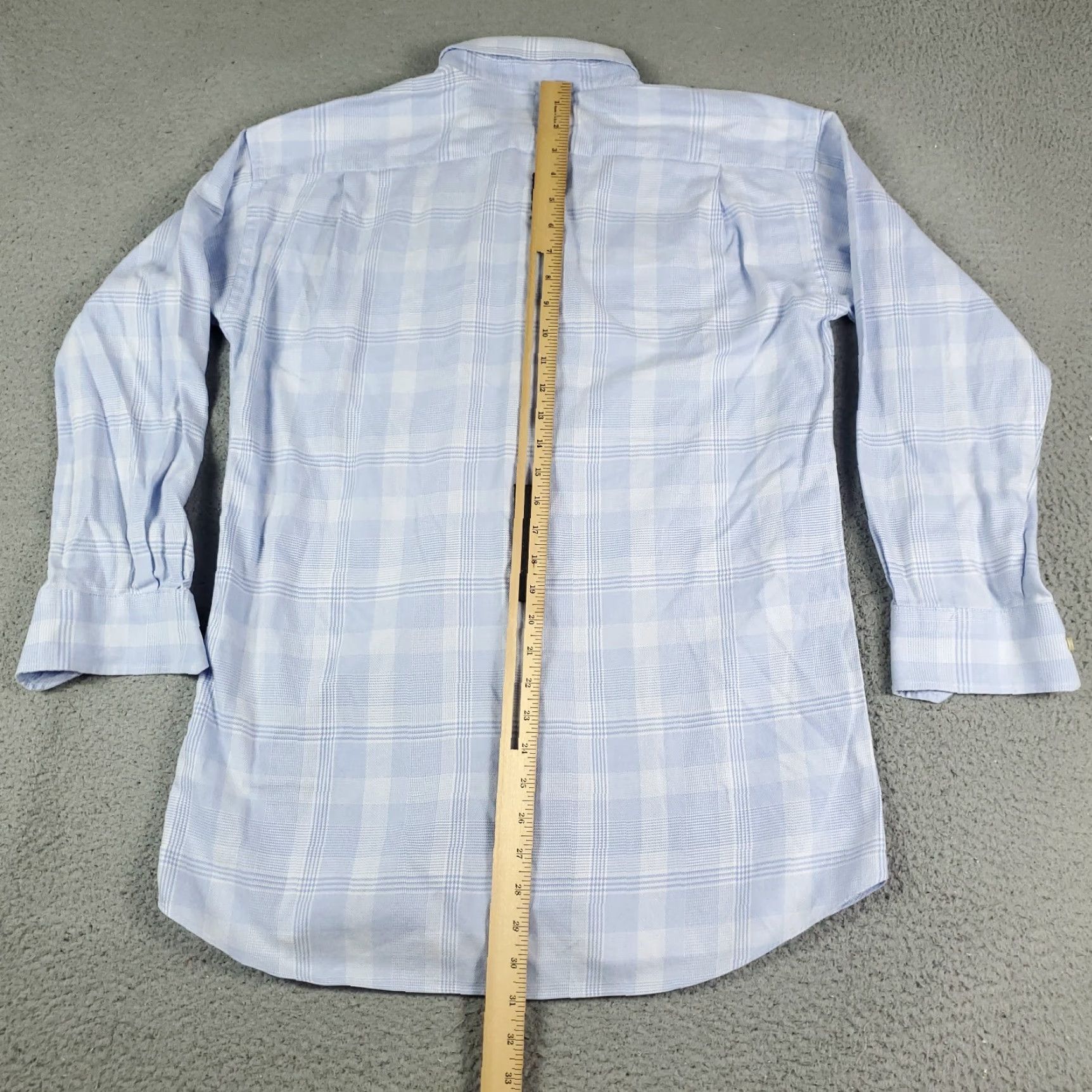Tommy Bahama Tommy Bahama Dress Shirt Mens 16.5 Blue Plaid Long Sleeve Button Up Casual Business Preppy 100% Cotton Size 42R - 3 Thumbnail