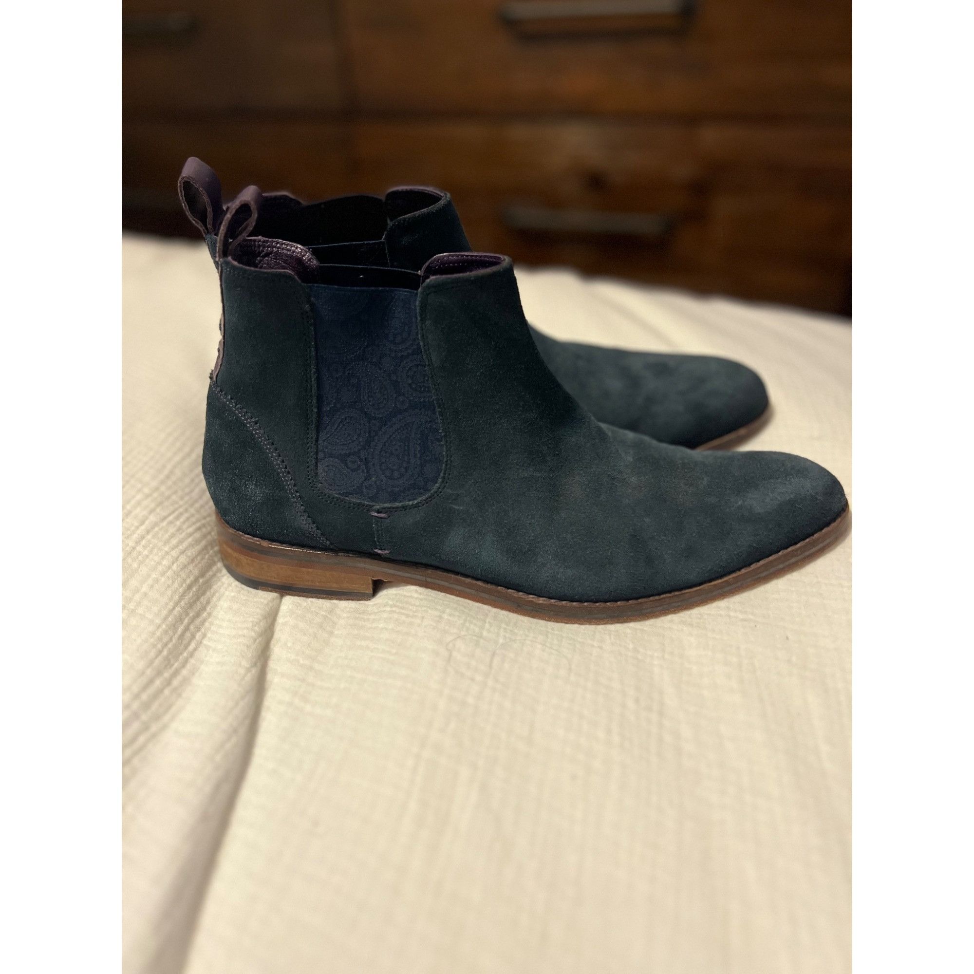 Ted Baker Ted Baker Men's Camroon 2 Suede Chelsea Boots - Size 43 / 10 Size US 10 / EU 43 - 4 Thumbnail