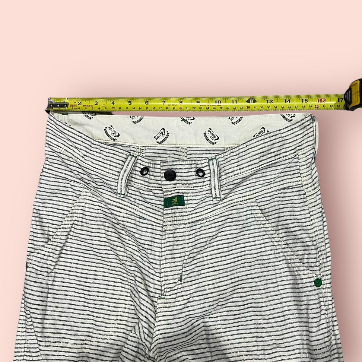 Edwin × Japanese Brand VINTAGE EDWIN ECO FABRIC BANANA FIBER FATIGUE CROP PANTS Size US 31 - 10 Thumbnail