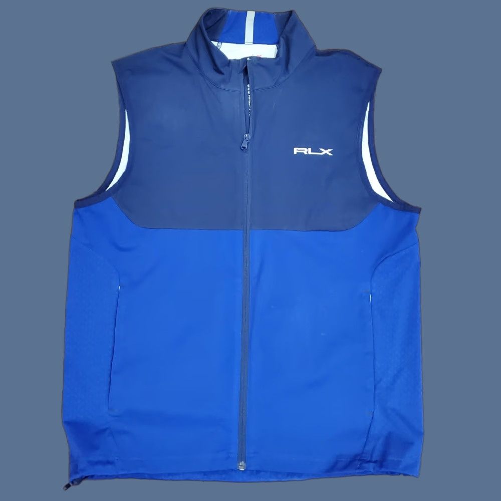 RLX Ralph Lauren RLX Ralph Lauren Vest Mens Medium Blue Softshell Windbreaker Full Zip Golf Casual Size US M / EU 48-50 / 2 - 1 Thumbnail