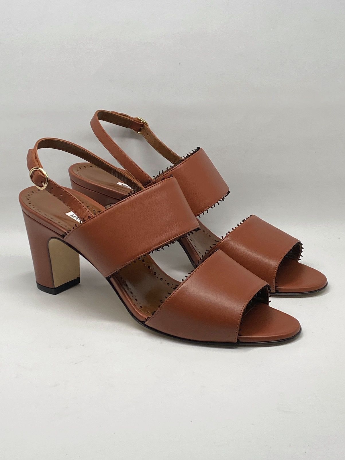 Manolo Blahnik Manolo Blahnik Persio Leather Sandals size 41 Size US 11 / IT 41 - 5 Thumbnail