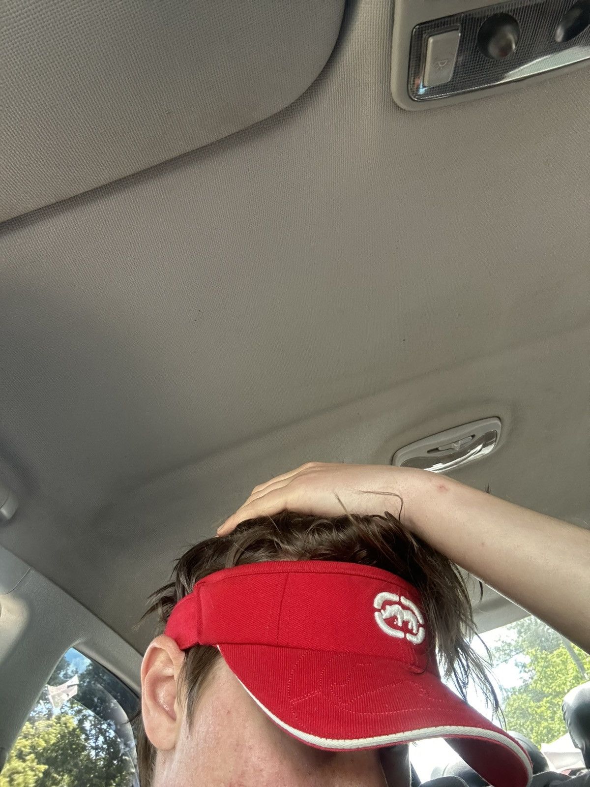 Ecko Unltd. × Vintage Ecko Unltd Red Logo Visor Streetwear Y2K Cap Size ONE SIZE - 4 Thumbnail