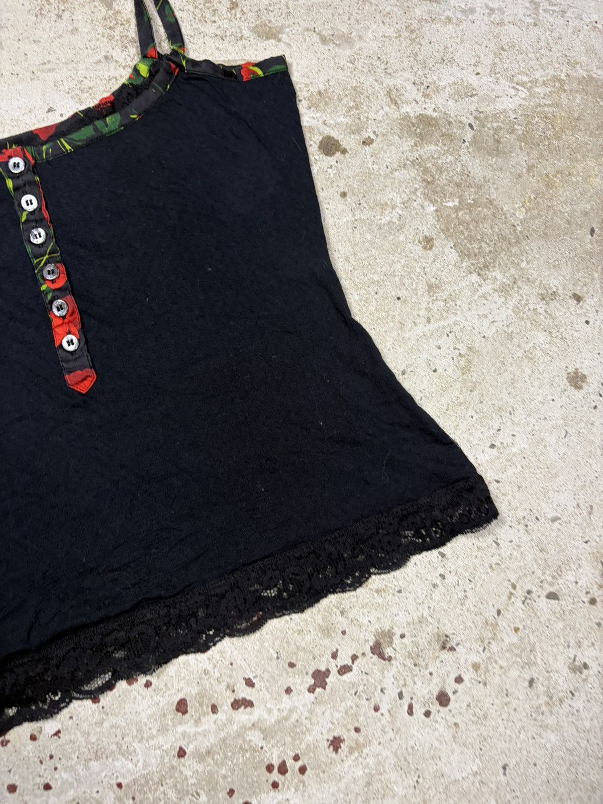 Dolce & Gabbana 2000s Dolce & Gabbana Black Floral Trims Top Corset Size L / US 10 / IT 46 - 3 Thumbnail