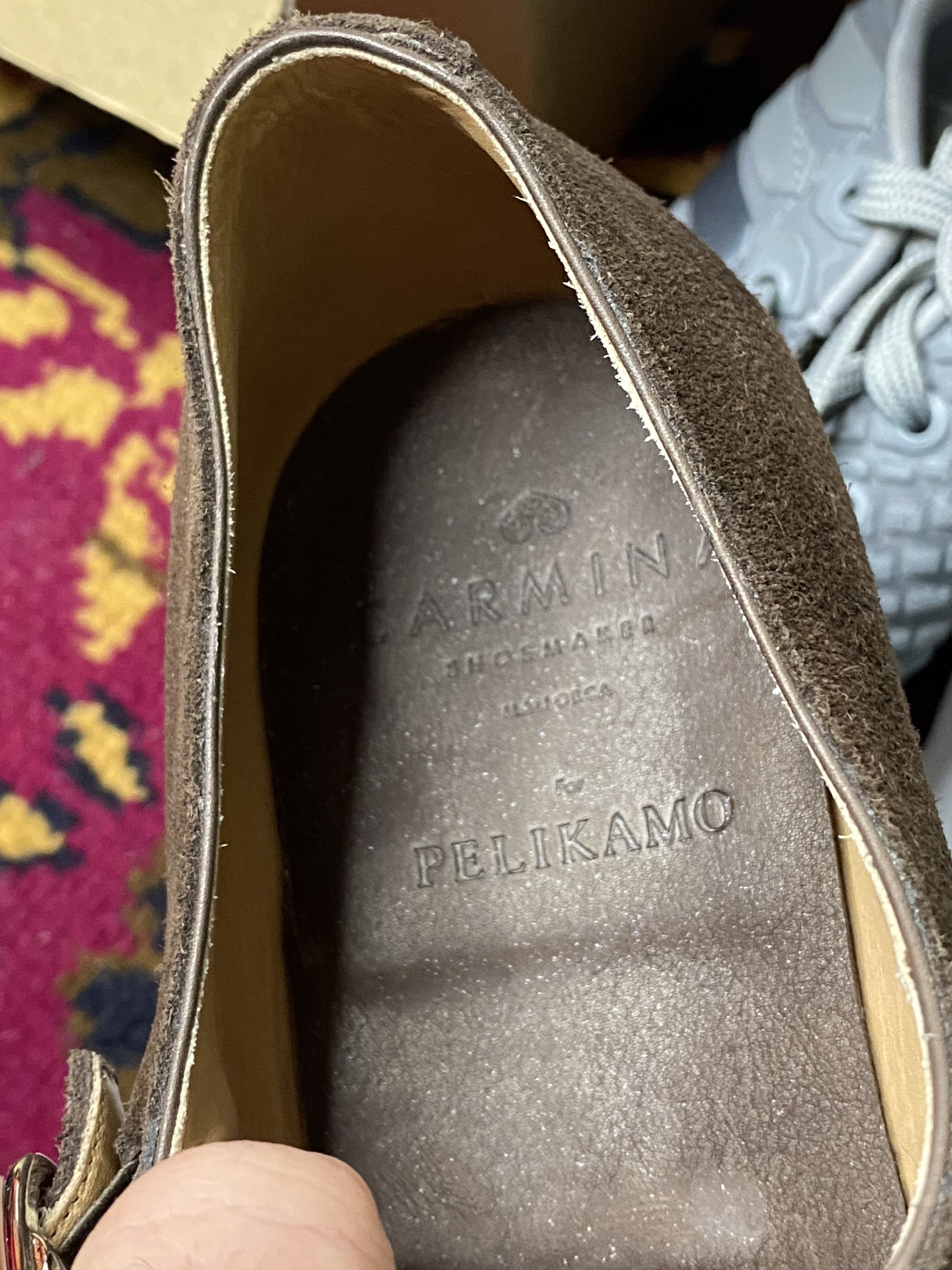 Carmina × Vintage CARMINA FOR PELIKAMO DOUBLE MONK STRAP CALF SUEDE SIZE EU 40 Size US 8 / EU 41 - 10 Thumbnail