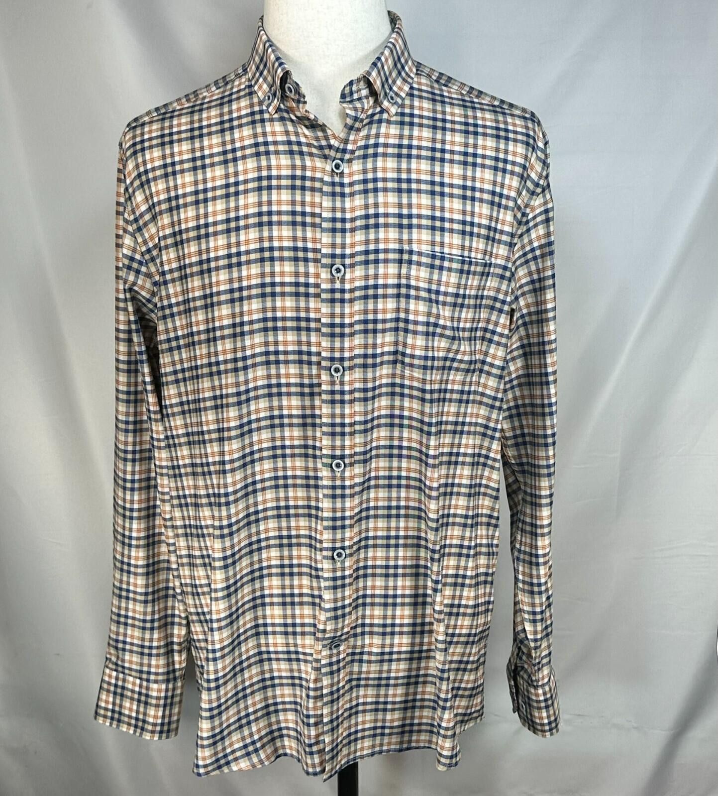 Johnston & Murphy Johnston Murphy Plaid Oxford Button Up Multicolor Mens L Size US L / EU 52-54 / 3 - 1 Thumbnail