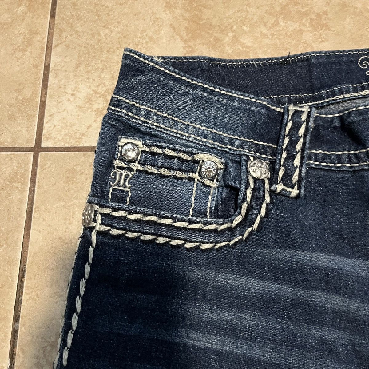 Miss Me × Vintage Miss Me Mid Rise Skinny Jeans Size 28" / US 6 / IT 42 - 2 Thumbnail