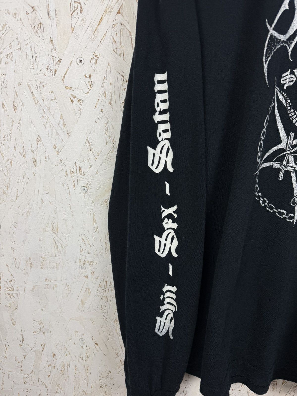 Band Tees 00s Anima Damnata 2007 Shit Sex Satan Metal Long Sleeve XL Size US XL / EU 56 / 4 - 3 Thumbnail