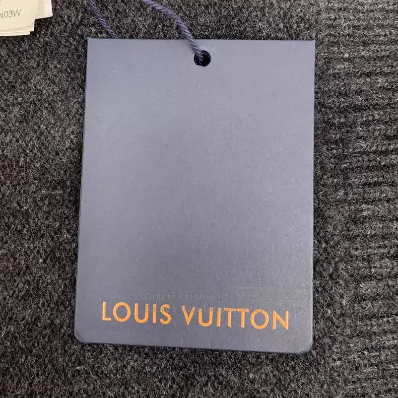 Louis Vuitton Louis Vuitton 23 Black and Grey Old Cut Sheep Wool V-Neck Size US L / EU 52-54 / 3 - 6 Thumbnail