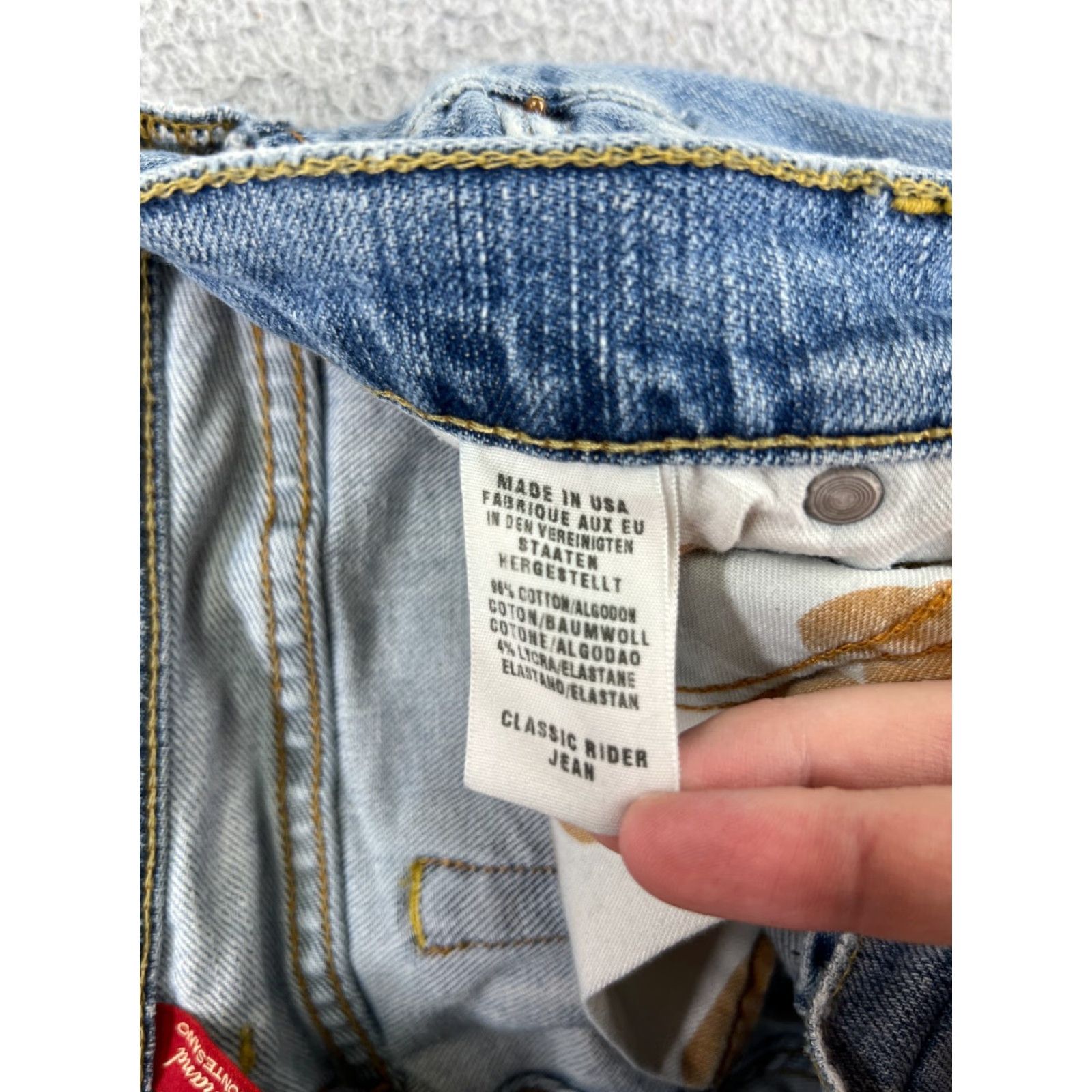 Lucky Brand VINTAGE Lucky Brand Jeans Womens Blue Denim 90s 27in Inseam Bootcut 30 Model Designer Size 26" / US 2 / IT 38 - 4 Thumbnail