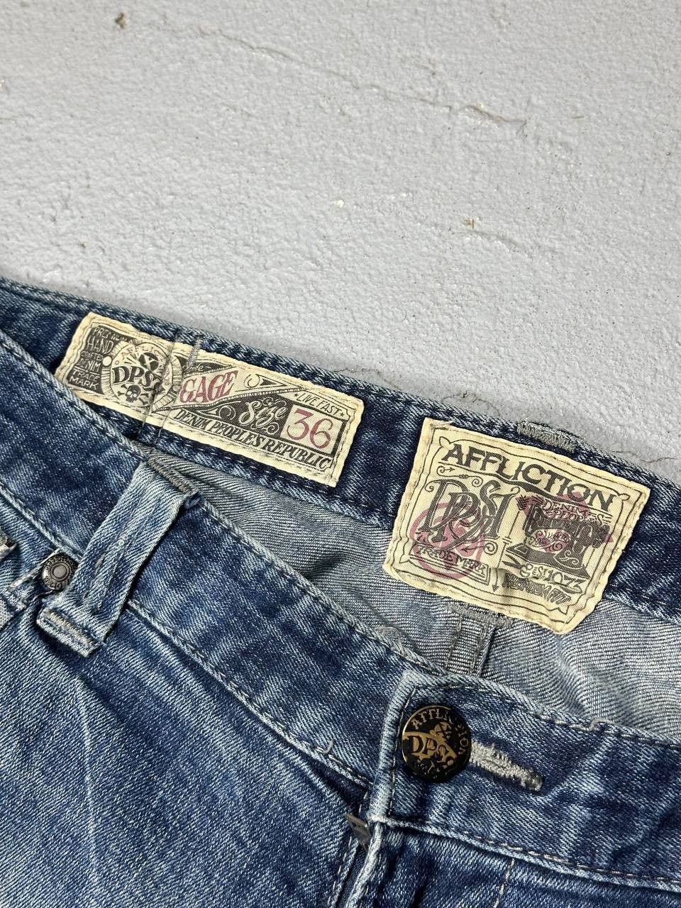 Affliction Crazy vintage y2k cyber grunge skater baggy faded archive Size US 38 / EU 54 - 6 Thumbnail