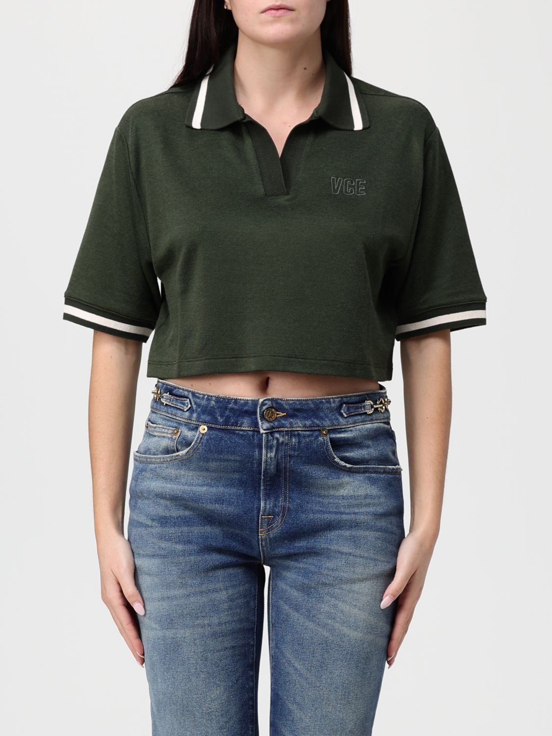 Golden Goose Golden Goose Polo Shirt Woman Grey Size S / US 4 / IT 40 - 1 Thumbnail