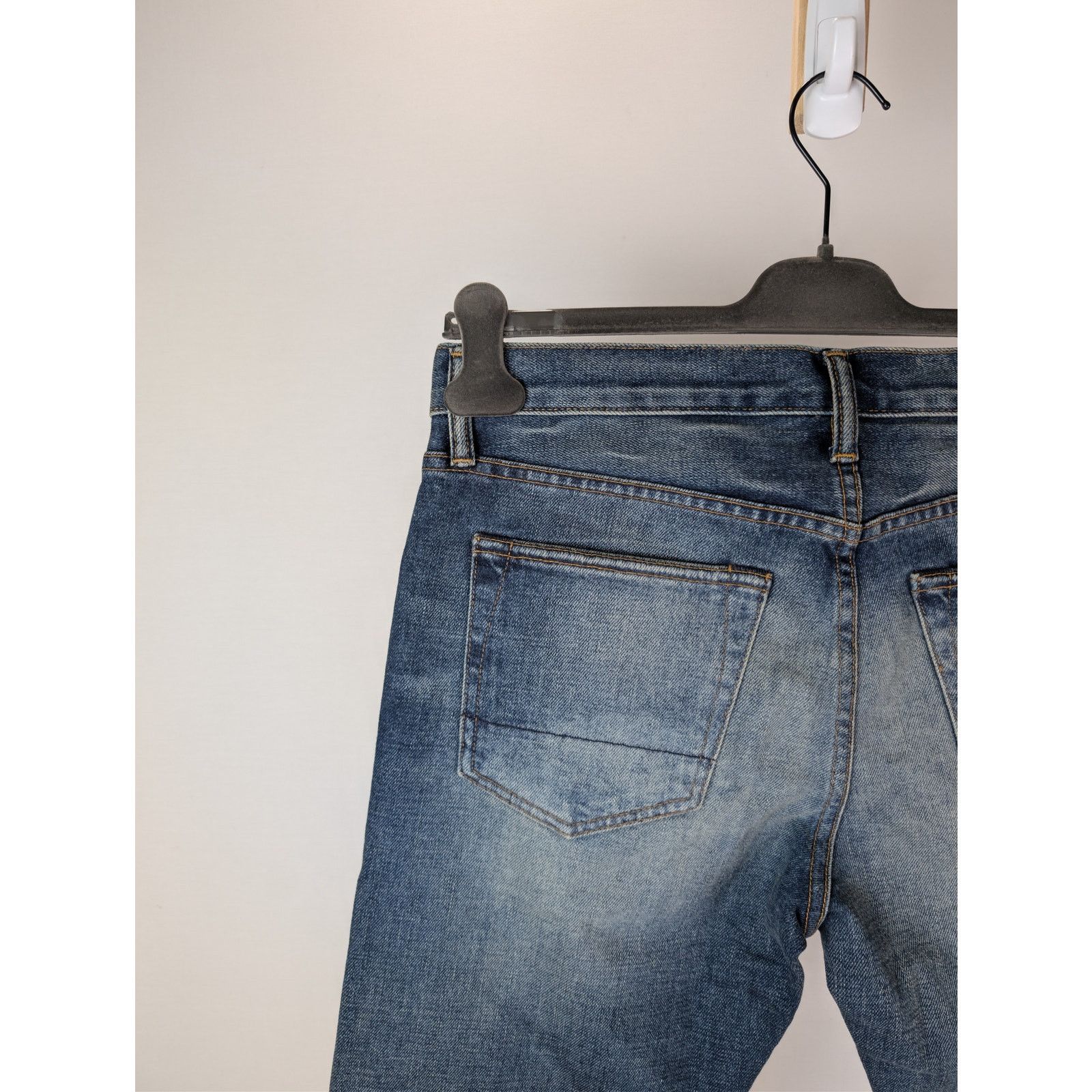 Tom Ford o1rshd1 Slim Fit Denim Jeans in Washed Dark Indigo Size US 32 / EU 48 - 16 Thumbnail