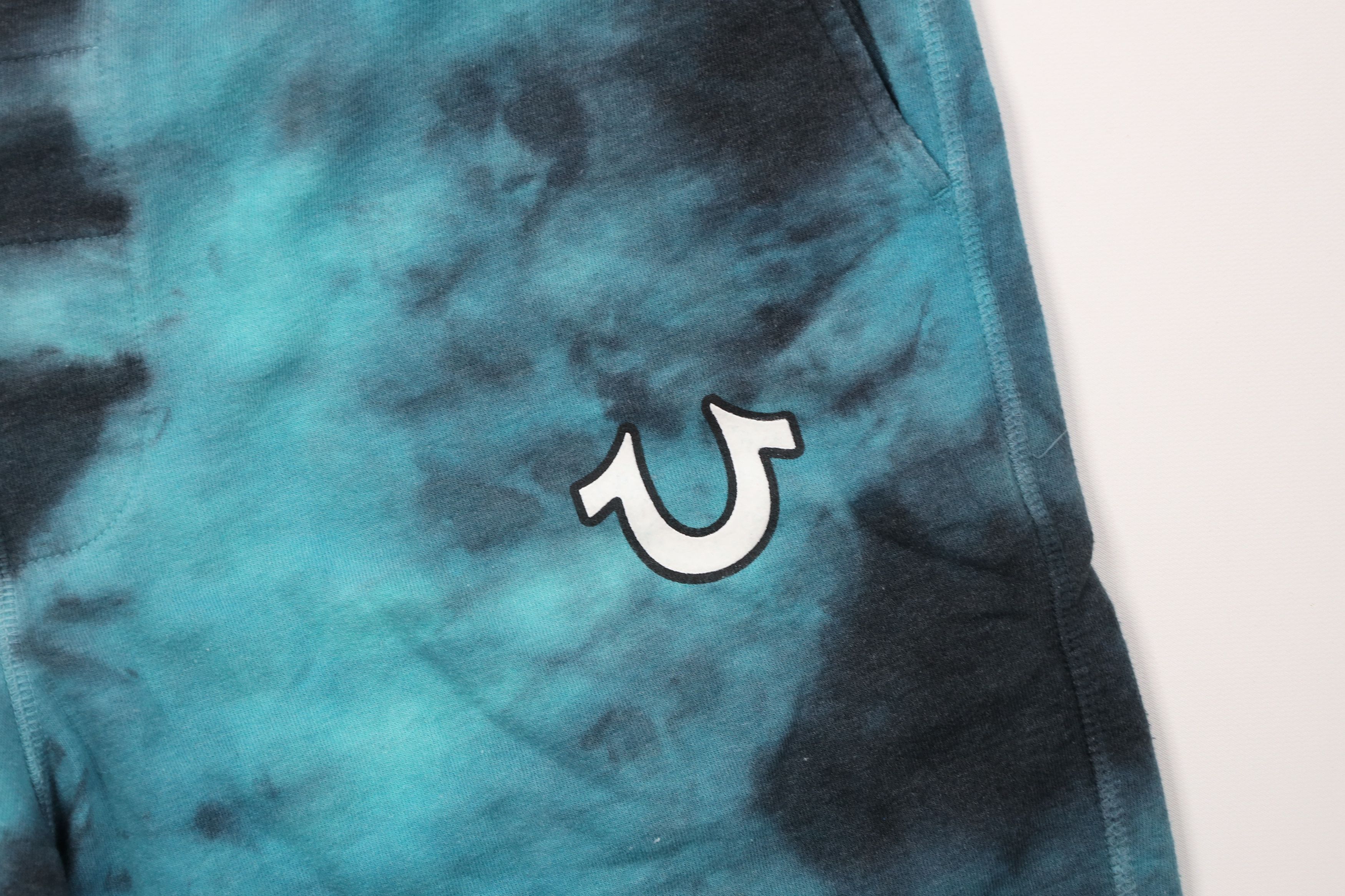 True Religion True Religion Turquoise Acid Wash Active Sweatpants Shorts Size US 36 / EU 52 - 5 Thumbnail