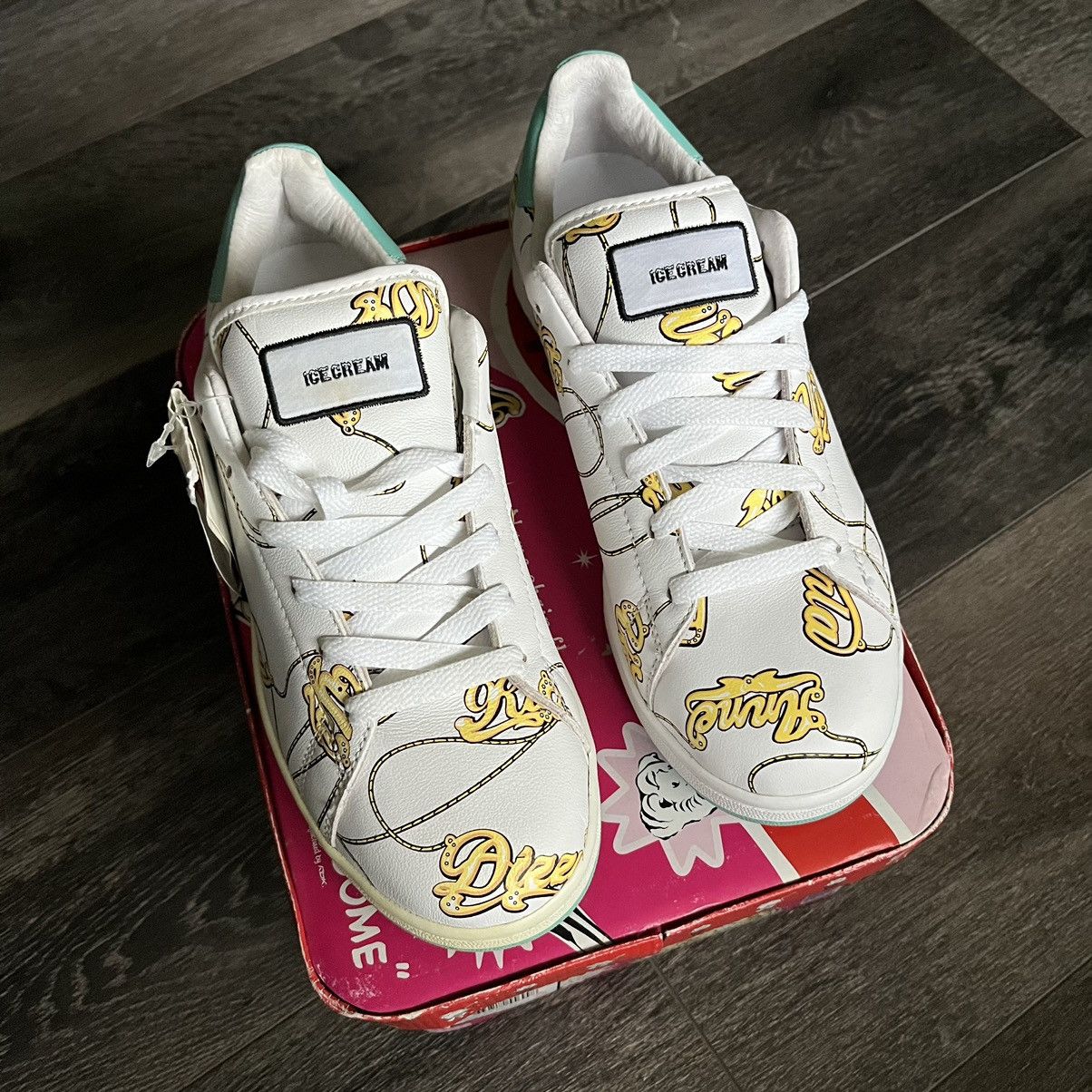 image of Billionaire Boys Club x Icecream Og Bbc Ice Cream Reebok Name Chain Boutique Low Shoes in White/Blu