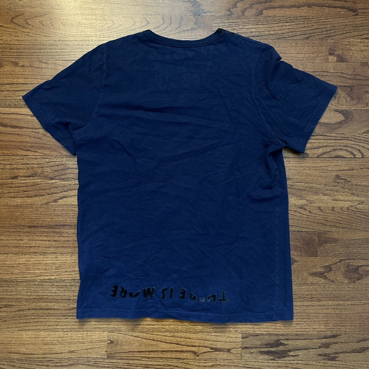 Maison Margiela Maison margiela aids tee in navy Size US M / EU 48-50 / 2 - 2 Thumbnail