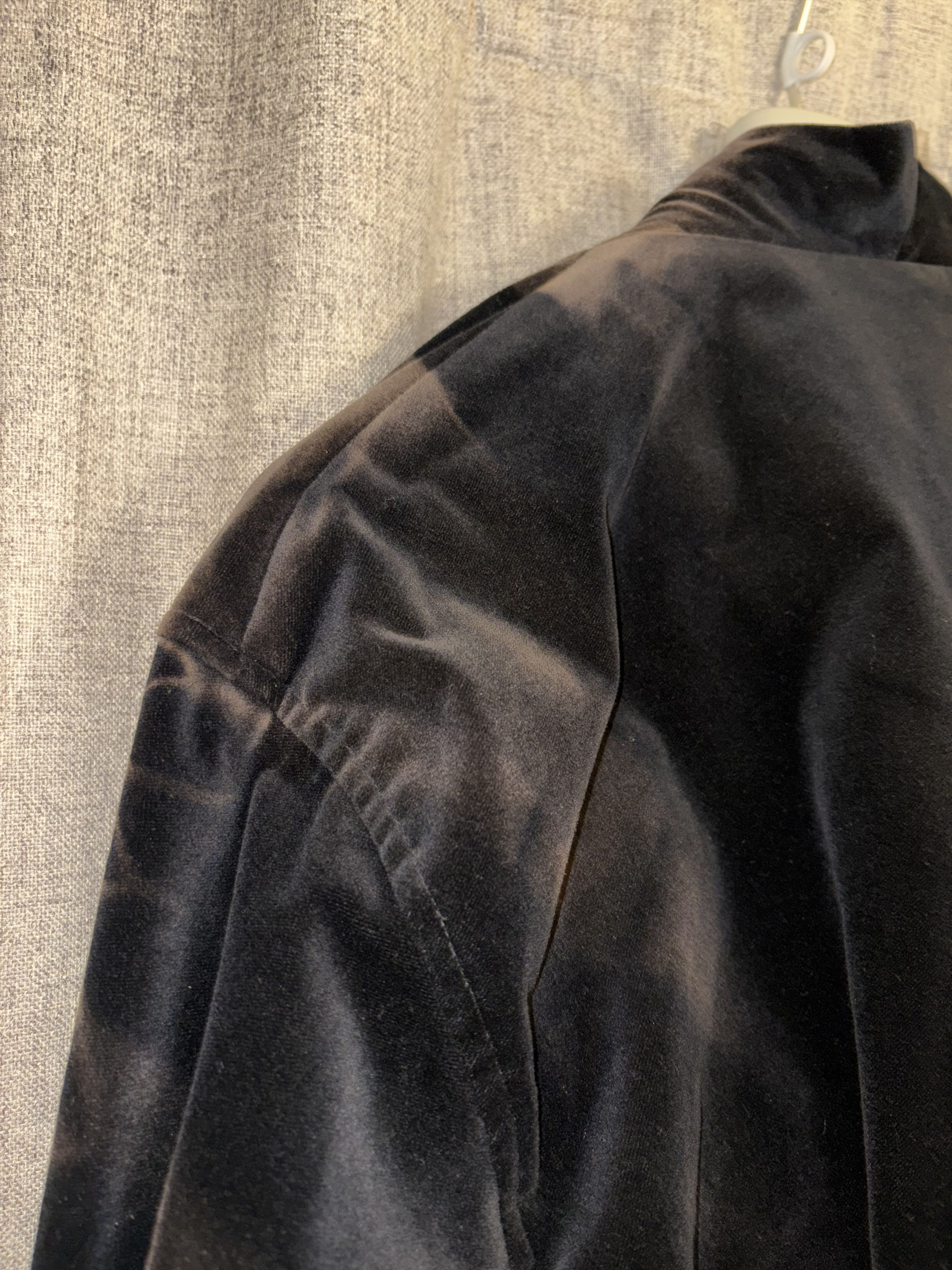 JiyongKim Bleached Velvet Shawl Collar Bomber in Black Size US L / EU 52-54 / 3 - 4 Thumbnail