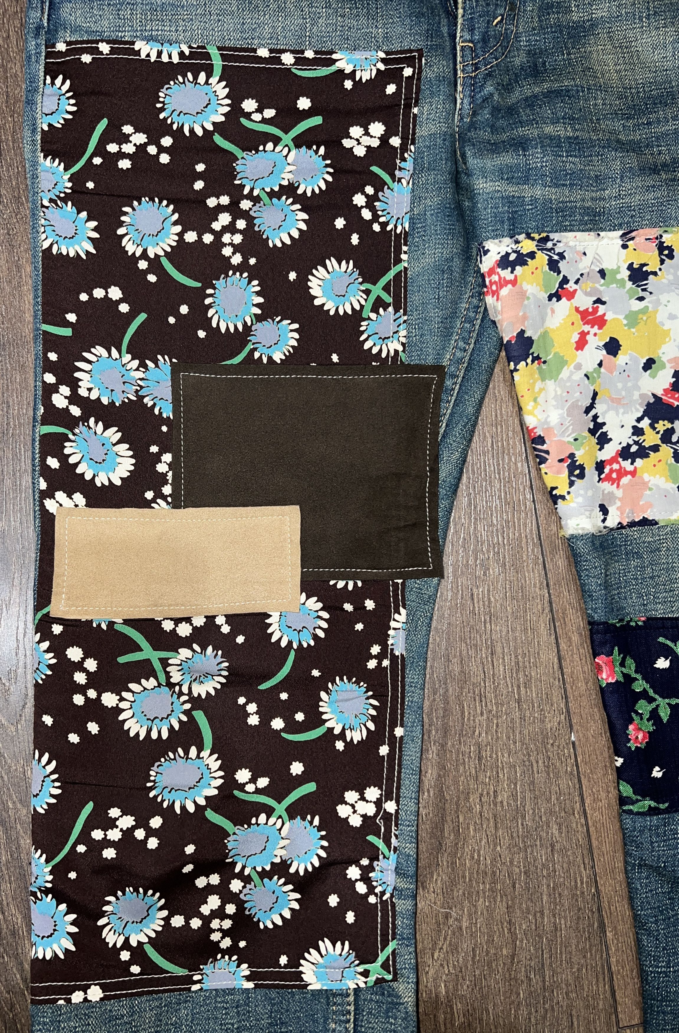 Comme des Garcons × Junya Watanabe JUNYA WATANABE COMME des GARCONS Patchwork Jeans Denim Pants Size 30" / US 8 / IT 44 - 5 Thumbnail