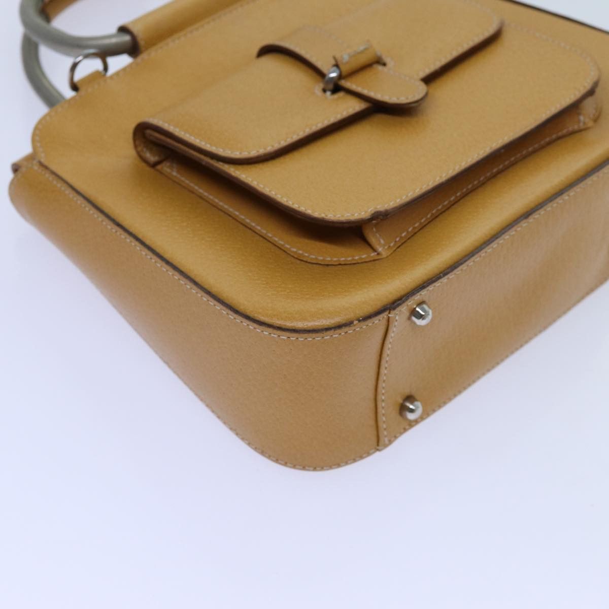 Gucci GUCCI Hand Bag Leather Brown Size ONE SIZE - 15 Thumbnail