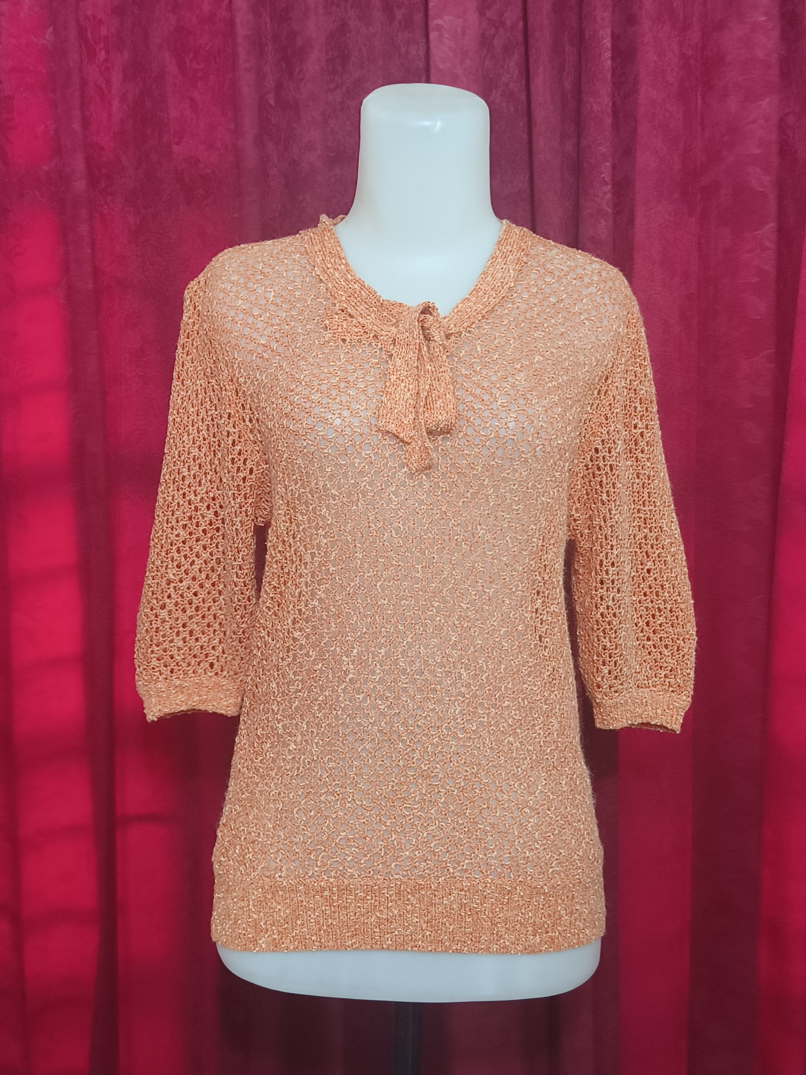 Christian Dior Monsieur Vintage Christian Dior Openwork Knitwear Transparent Sweater Size M / US 6-8 / IT 42-44 - 3 Thumbnail