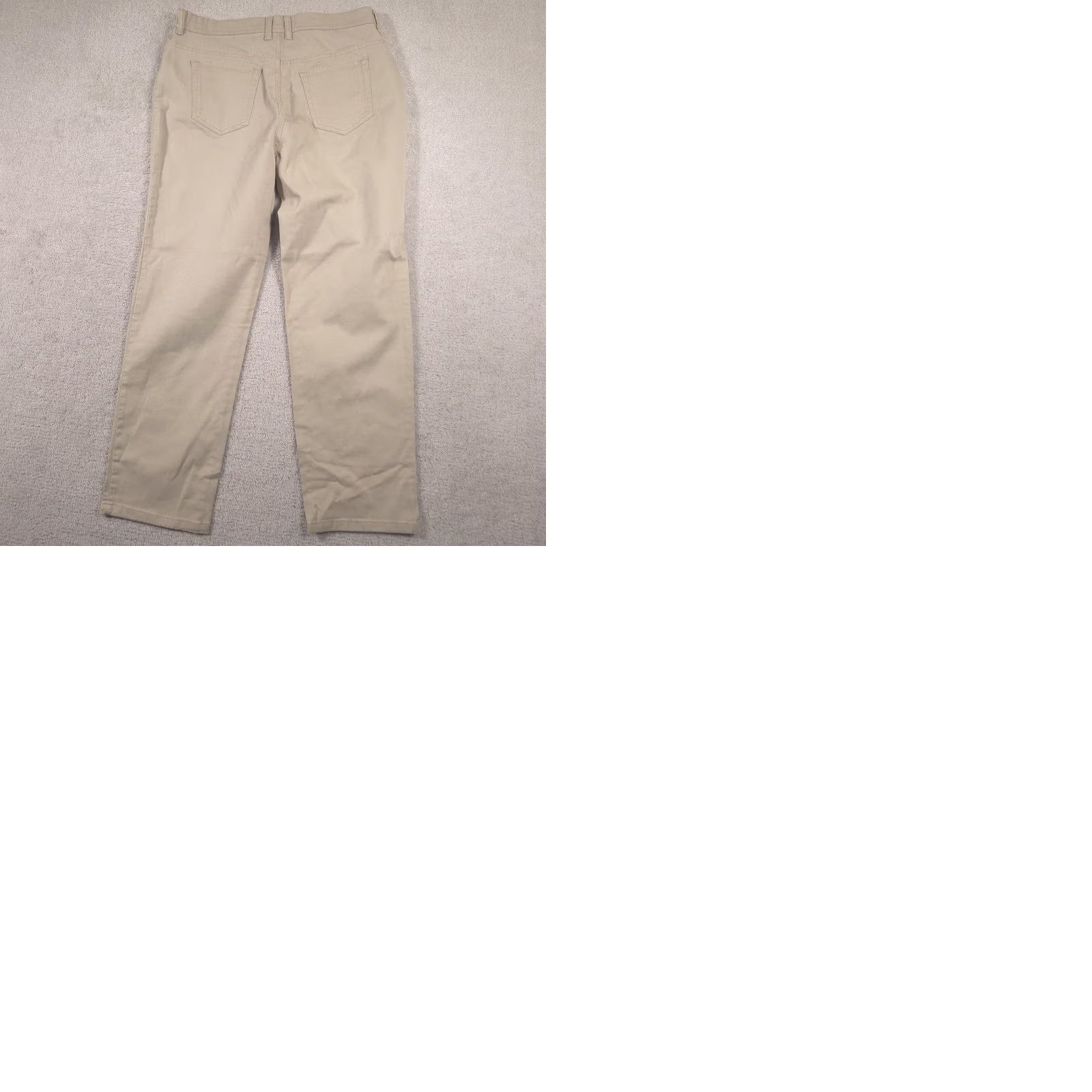 Gloria Vanderbilt Gloria Vanderbilt Jeans Womens 16 Short Beige High Rise Tapered Stretch Emergent: Violet? Size 38" / US 16 / IT 52 - 9 Thumbnail