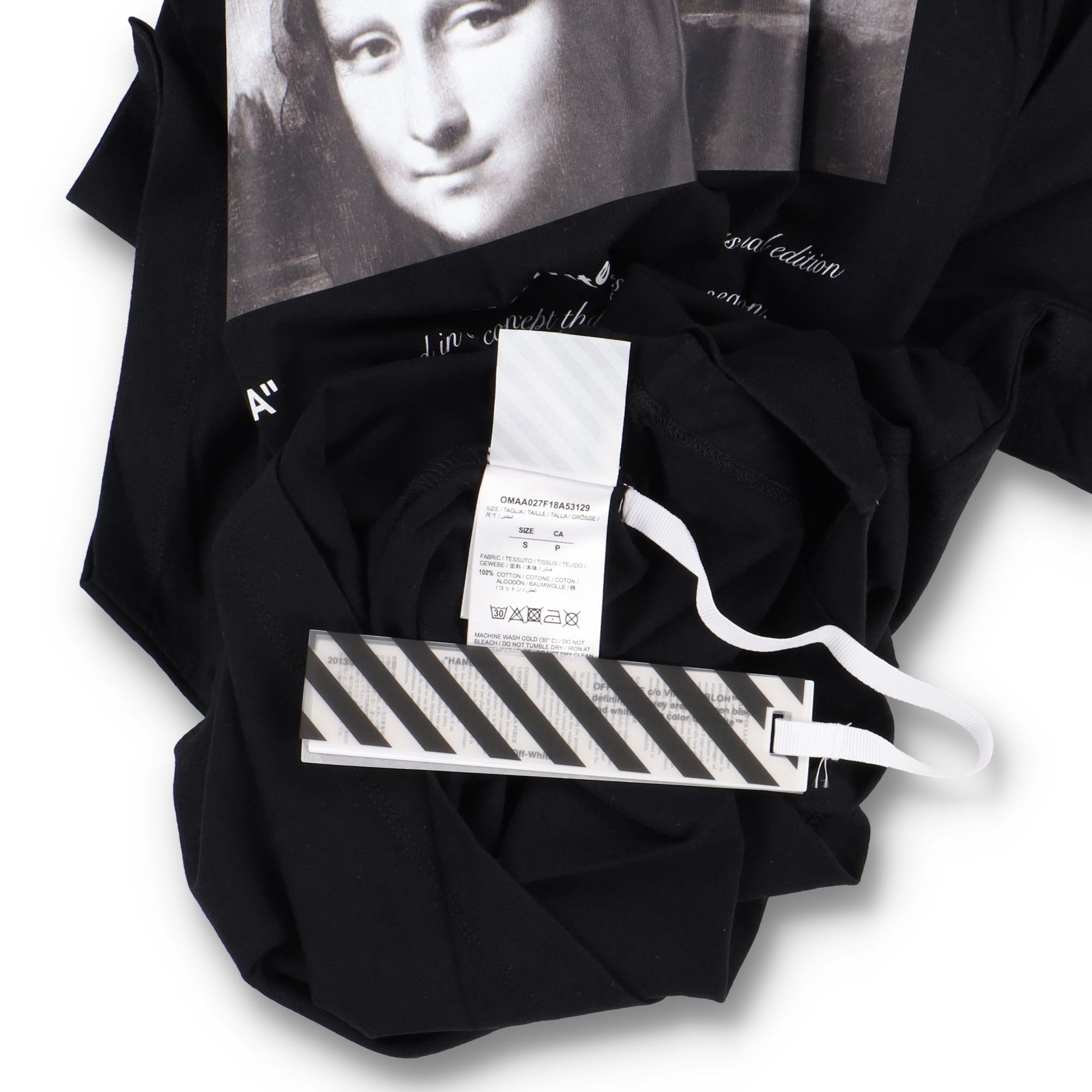 Off-White Black Mona Lisa "For All" Oversized T-Shirt Size S / US 4 / IT 40 - 6 Thumbnail