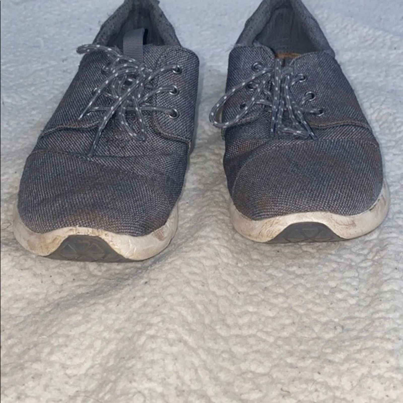 Toms Toms gray chevron canvas sneakers | Sz 9 Size US 9 / IT 39 - 4 Thumbnail