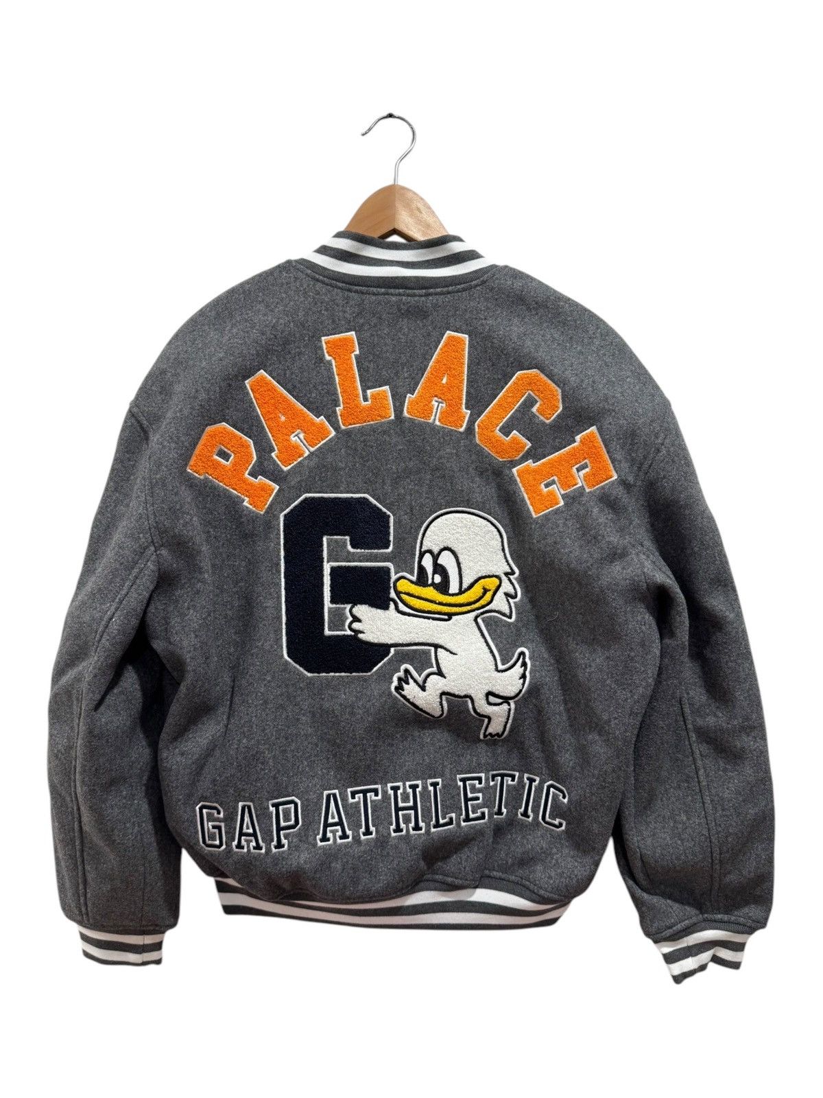 Gap × Palace Palace x Gap Varsity Jacket Grey Size US M / EU 48-50 / 2 - 6 Thumbnail