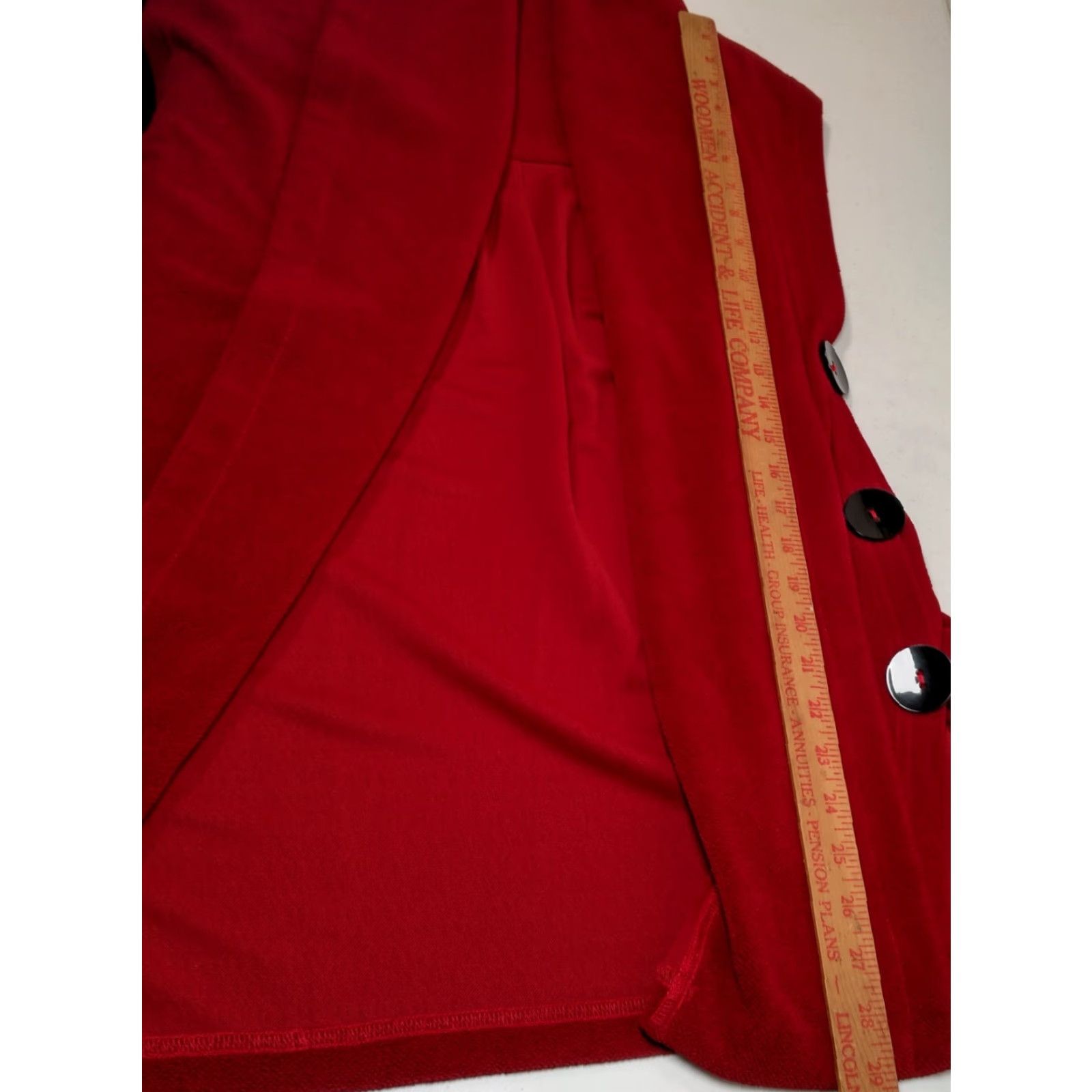 Soft Surroundings Soft Surroundings Vest Top Women XS Mesa Red Open Front Big Button Sleeveless Bohemian Hippie Lagenlook boho artsy Top Womens Size XS / US 0-2 / IT 36-38 - 4 Thumbnail