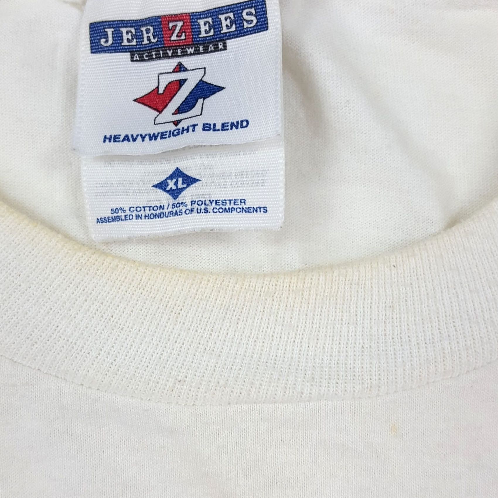 Jerzees VINTAGE Jerzees T-Shirt Deer Outdoor Nature Men's XL White Short Sleeve Retro 90s Y2K Graphic Print Shirt Mens Size US XL / EU 56 / 4 - 4 Thumbnail