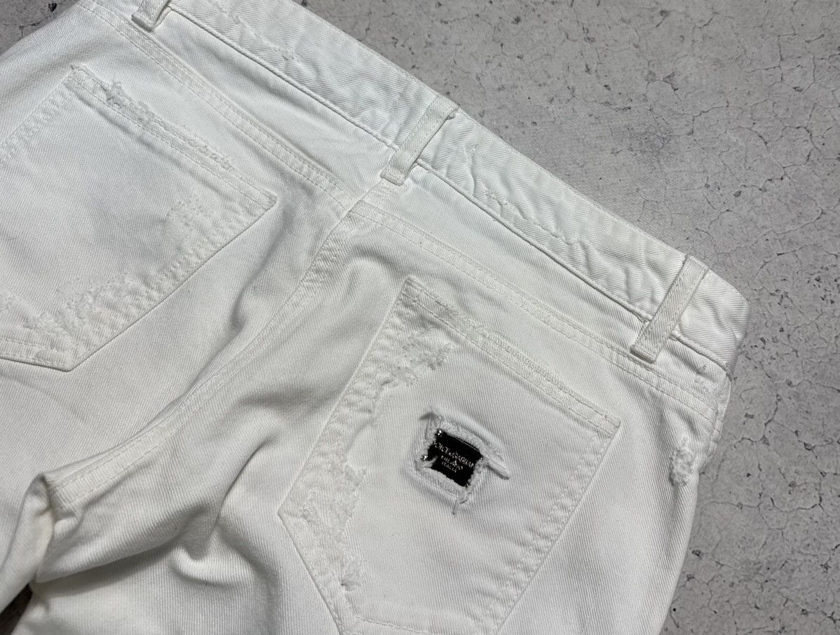 Dolce & Gabbana Dolce & Gabbana DG Luxury White Denim Jeans Size 42 Size 28" / US 6 / IT 42 - 11 Thumbnail