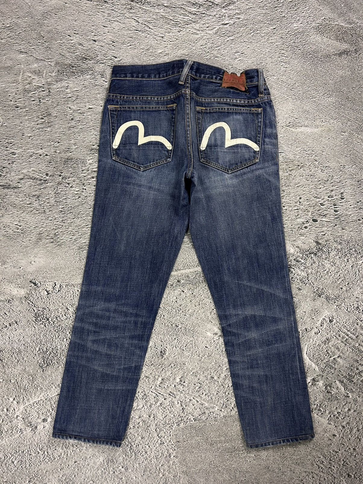 Evisu Evisu jeans blue vintage seagull logo white Size 30" / US 8 / IT 44 - 1 Thumbnail