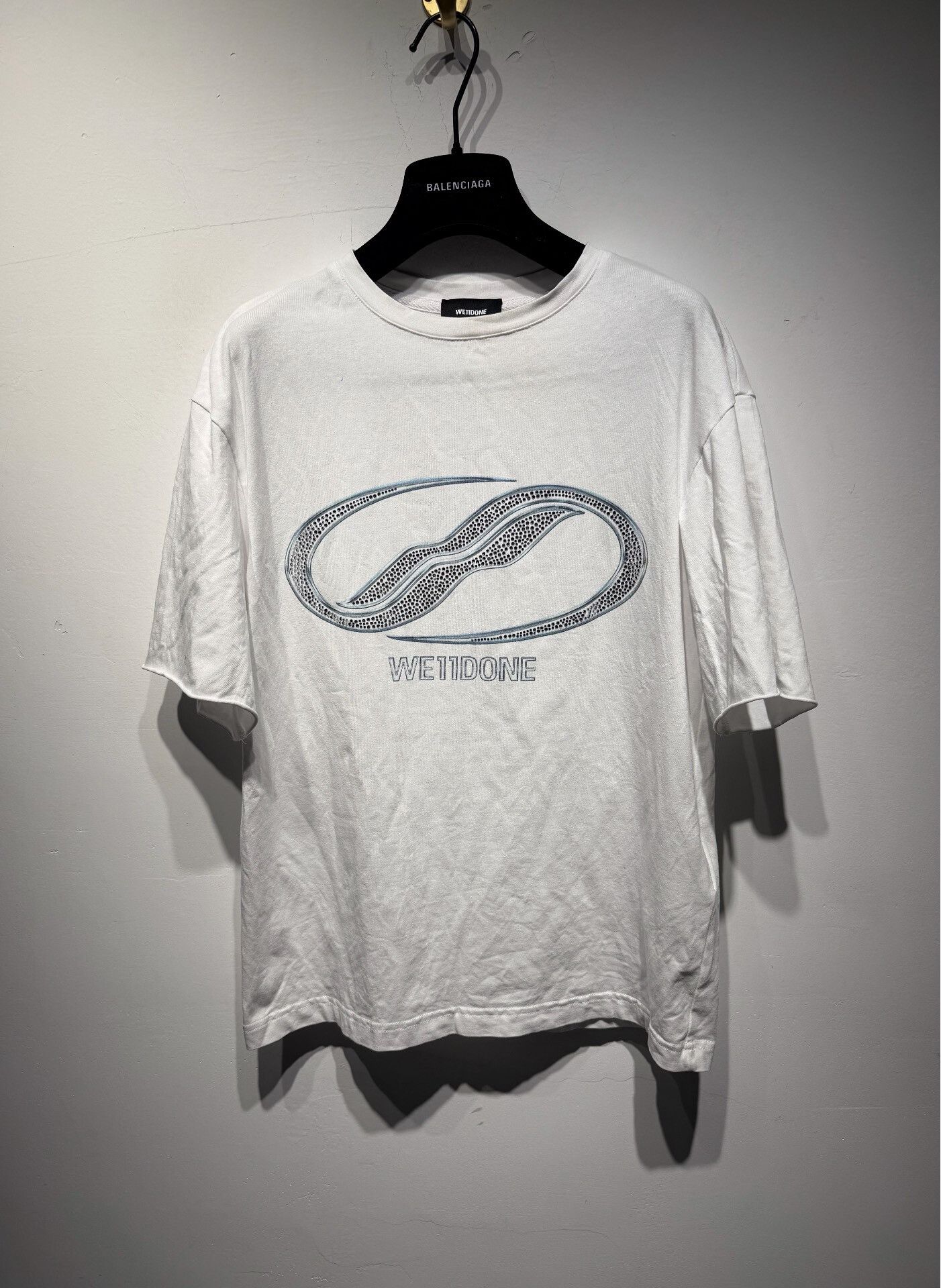 WE11DONE We11done Clear Graphic White T-Shirt XS Men Size US XS / EU 42 / 0 - 1 Thumbnail