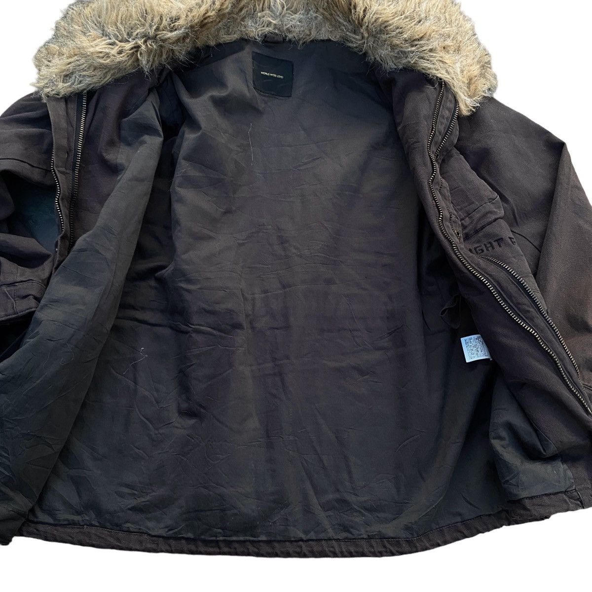 If Six Was Nine 2000's World Wide Love Crazy Fur Parka Jacket Size US M / EU 48-50 / 2 - 18 Thumbnail