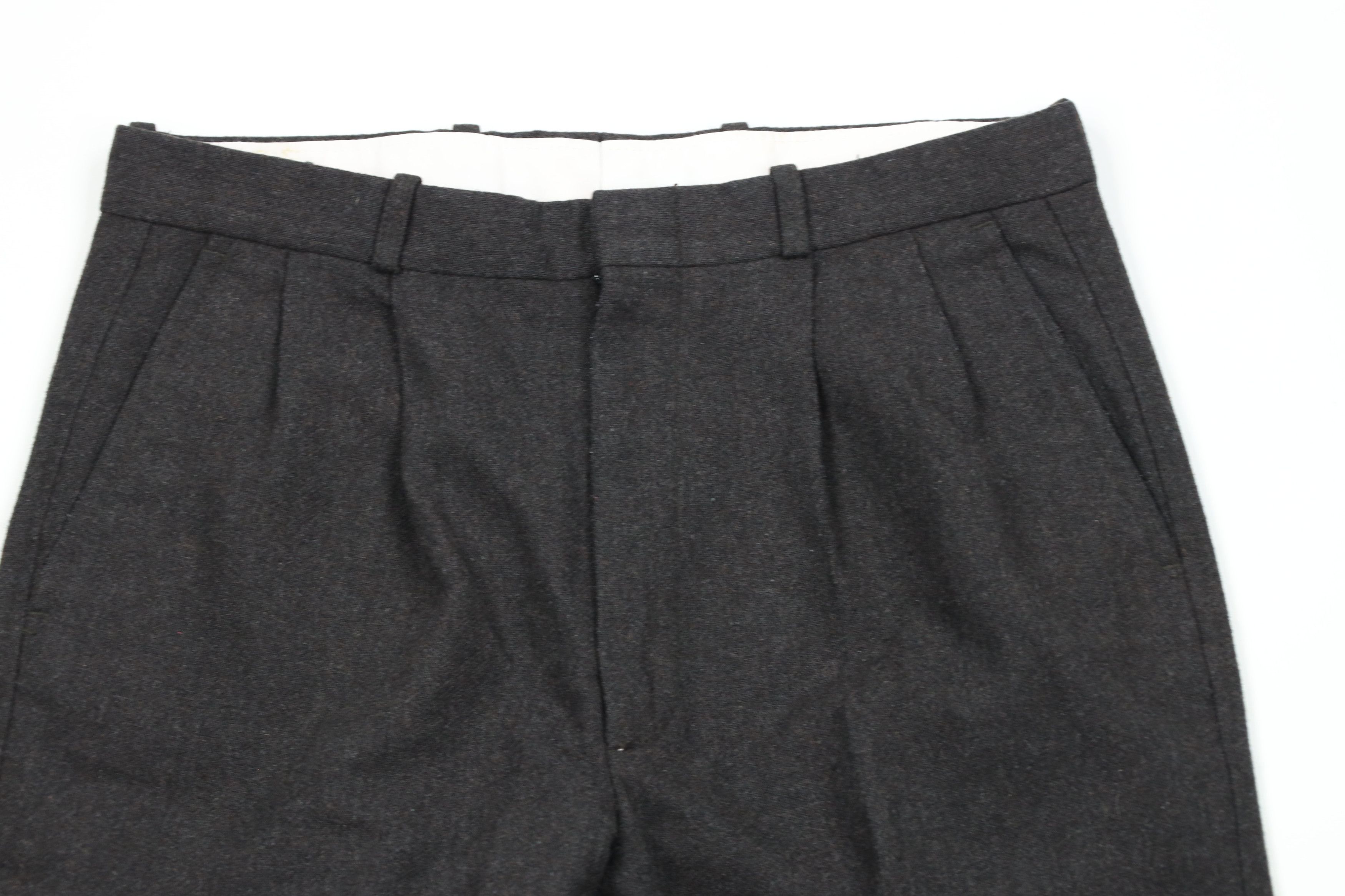 Vintage Vintage 70s Streetwear Wool Tweed Chino Pants Gray USA Size US 30 / EU 46 - 2 Thumbnail