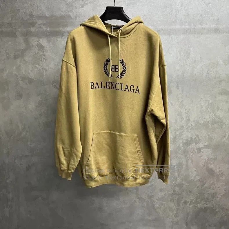 Balenciaga Logo Letter Hooded Sweatshirt.