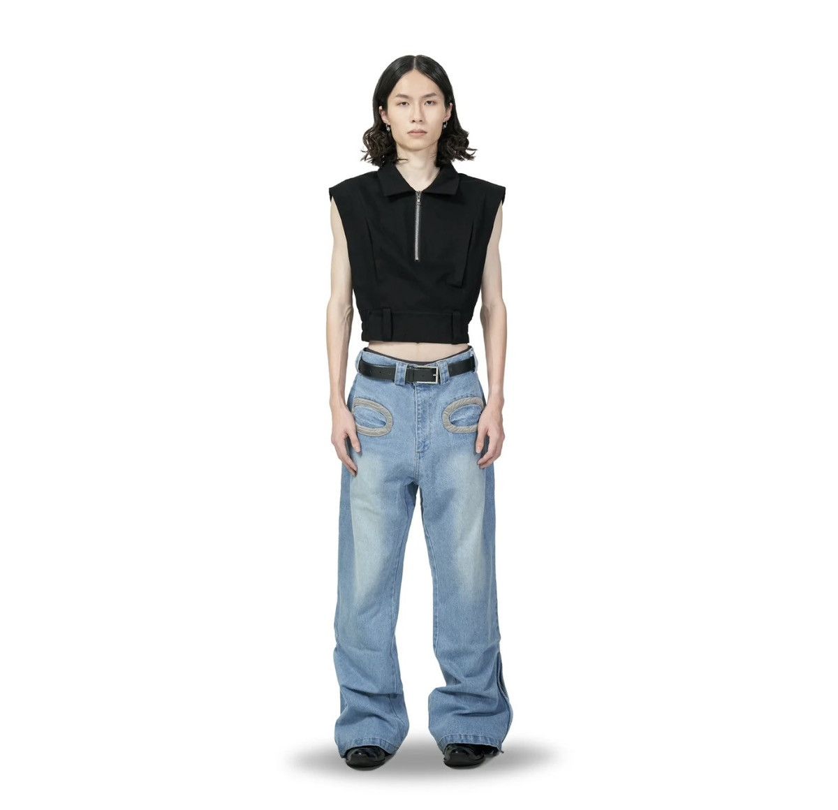 Other Veerkracht Denim Cropped Vest Size US XL / EU 56 / 4 - 5 Thumbnail