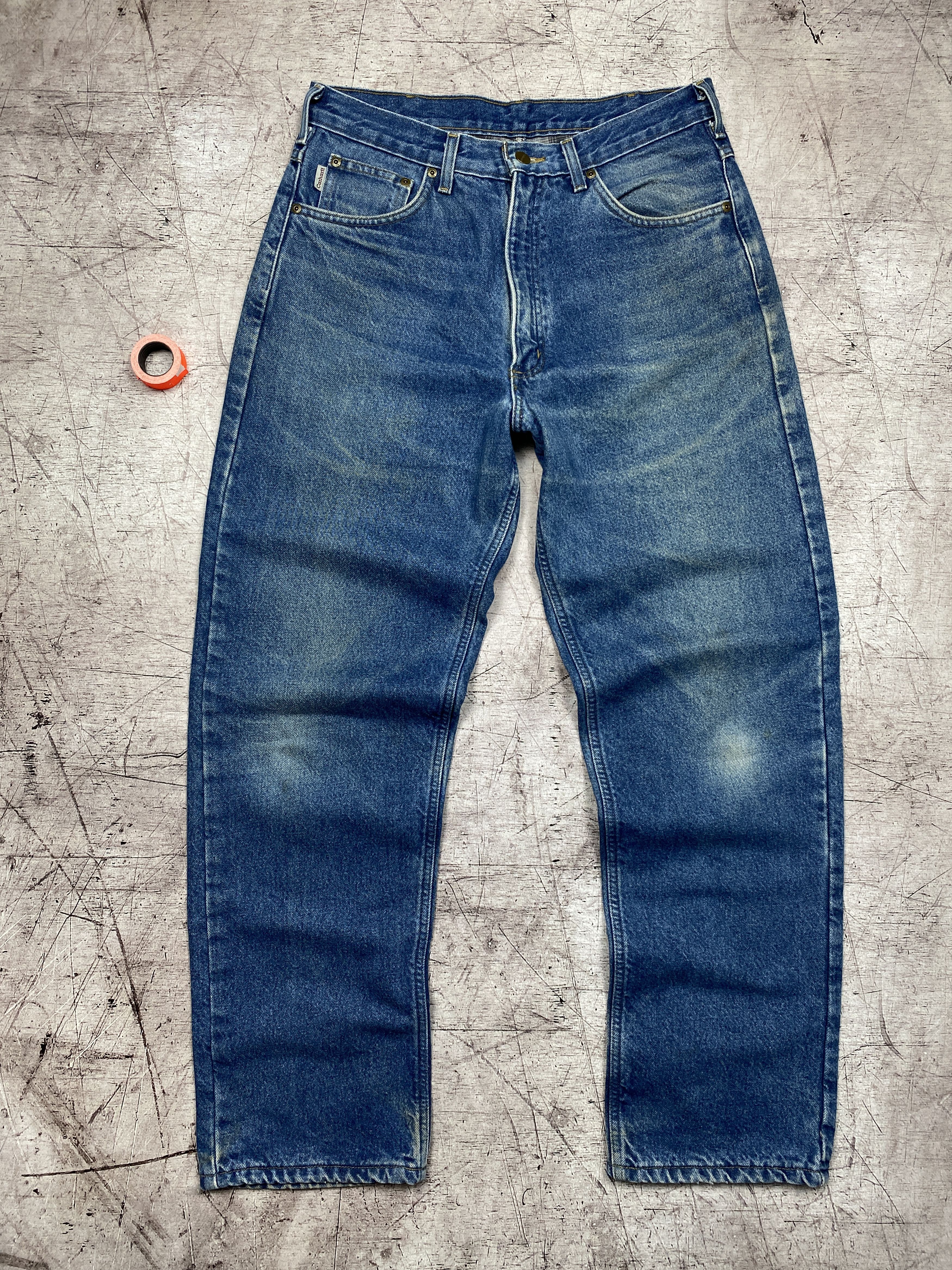 Carhartt × Vintage Carhartt 90s Vintage Mens Denim Pants Jeans Size US 33 - 5 Thumbnail