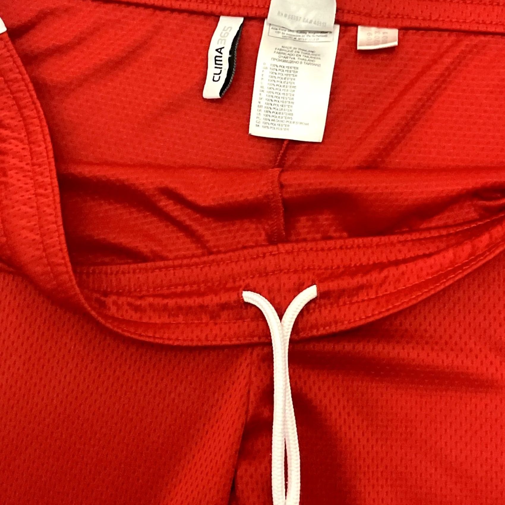 Adidas Adidas Bayern Munich Football Shorts L Red Soccer Men's Regular 2009 Activewear Quick Dry Drawstring Lightweight Size US 33 - 3 Thumbnail