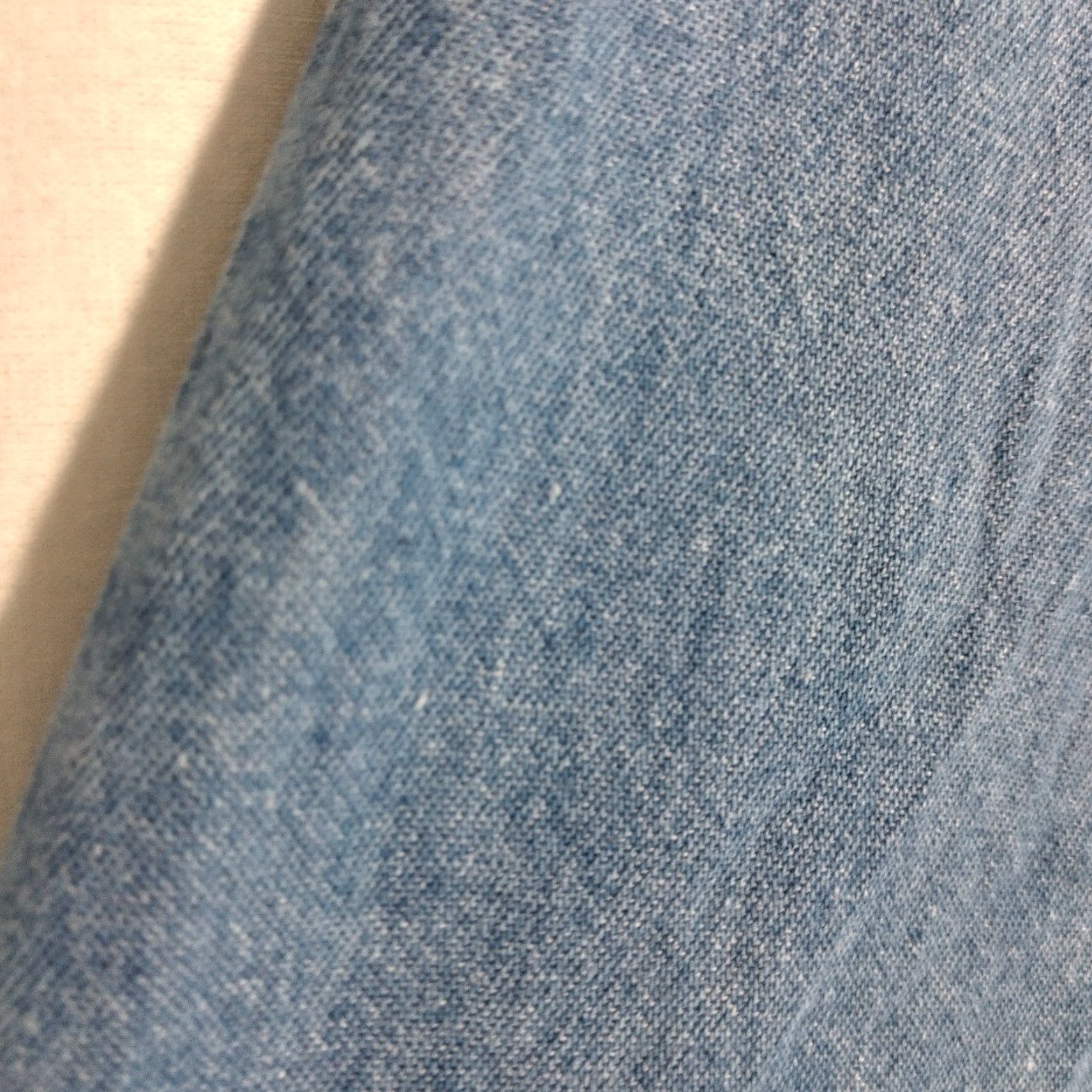 Denime VINTAGE Denim Republic Women's Long Chambray Skirt L Blue A-Line Casual Modest 90s Size 36" / US 14 / IT 50 - 5 Thumbnail