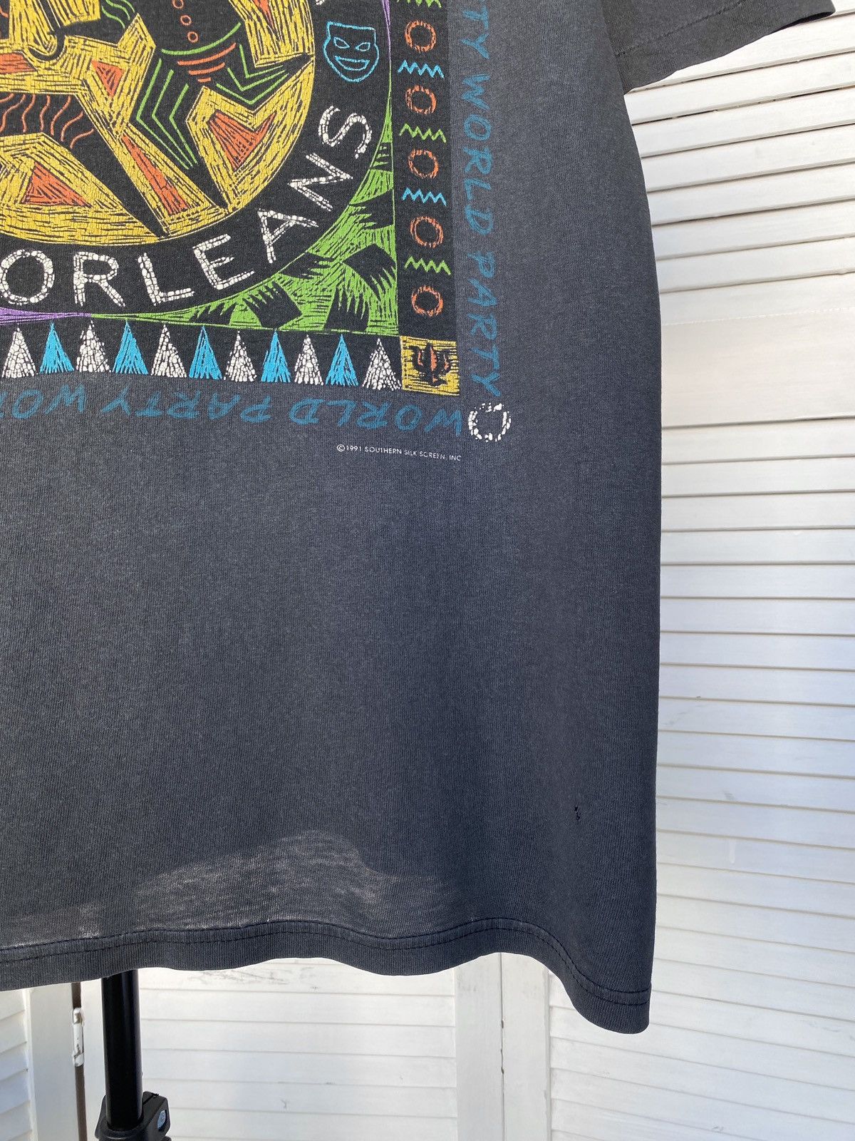 Band Tees × Vintage Vintage 1991s New Orleans French Quarter Art Tee Shirt Size US L / EU 52-54 / 3 - 5 Thumbnail