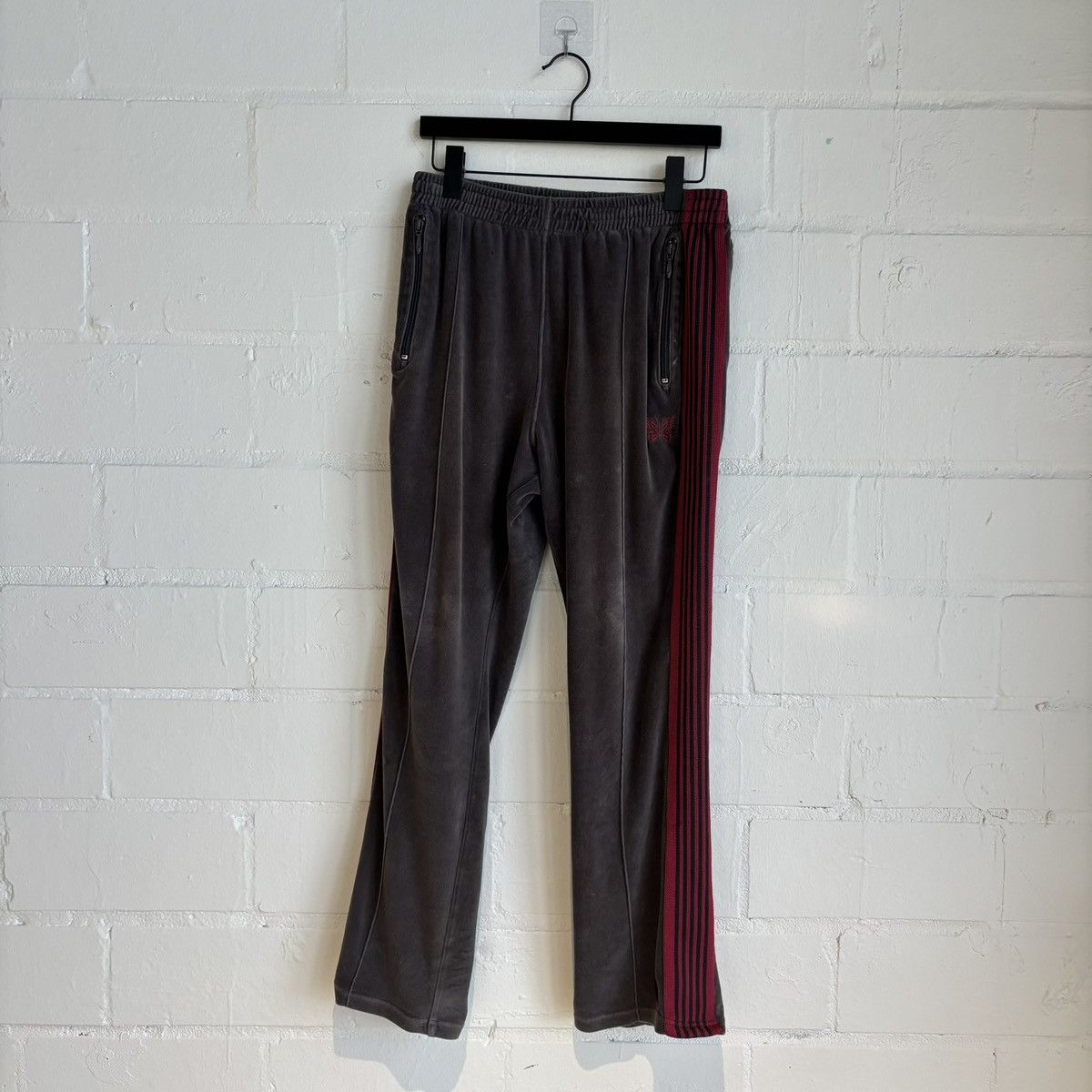 Needles Grey & Red Needles Trackpants Size US 30 / EU 46 - 1 Thumbnail