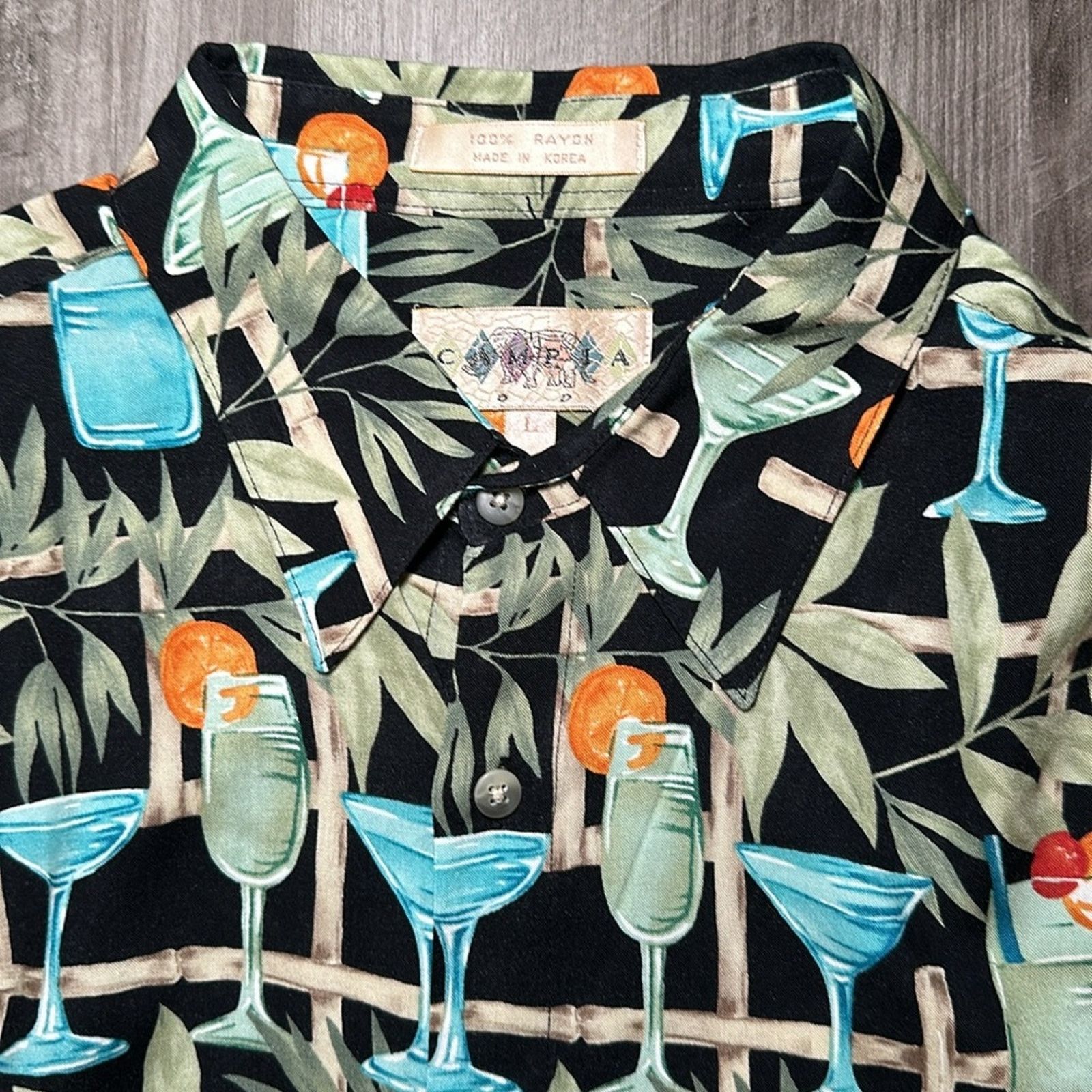 Campia Moda Campia Moda Hawaiian Tropical Martini Rayon - Large Size US L / EU 52-54 / 3 - 6 Thumbnail