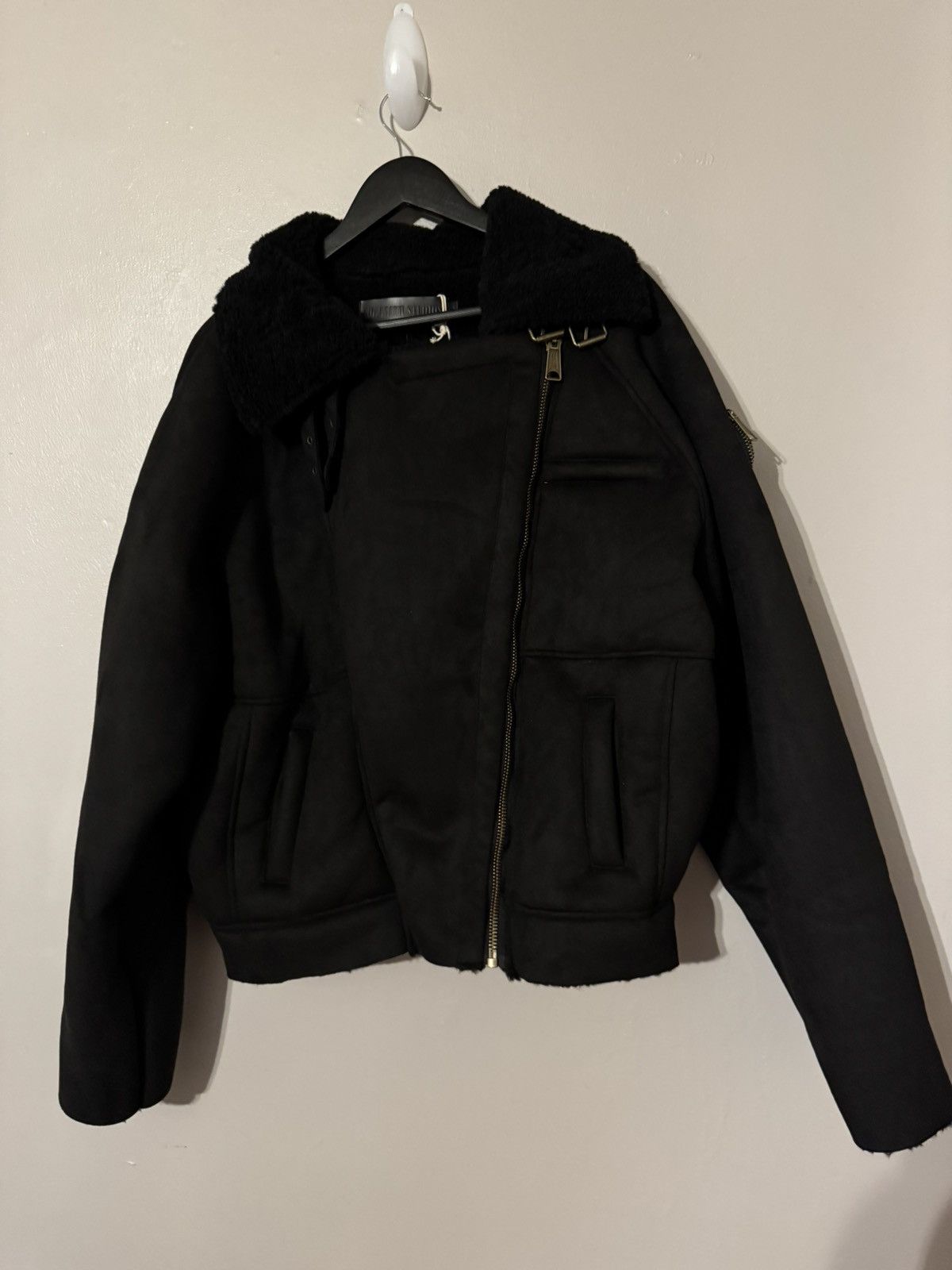 No Faith Studios No Faith Studios Cargo Bomber Denim Jacket