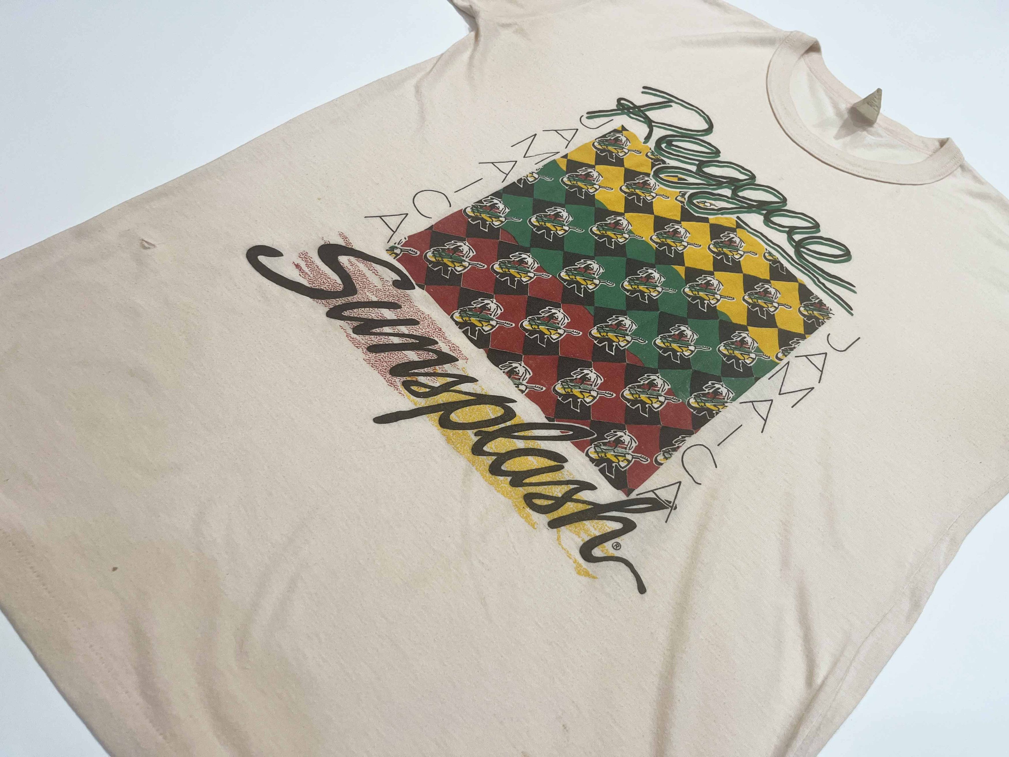 Vintage Vintage Sun Island Reggae Sunsplash Jamaica T-Shirt Size US XL / EU 56 / 4 - 6 Thumbnail