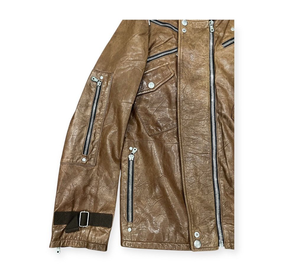 Dolce & Gabbana Dolce & Gabbana AW2003 Multi Zip Leather Jacket Size US M / EU 48-50 / 2 - 3 Thumbnail