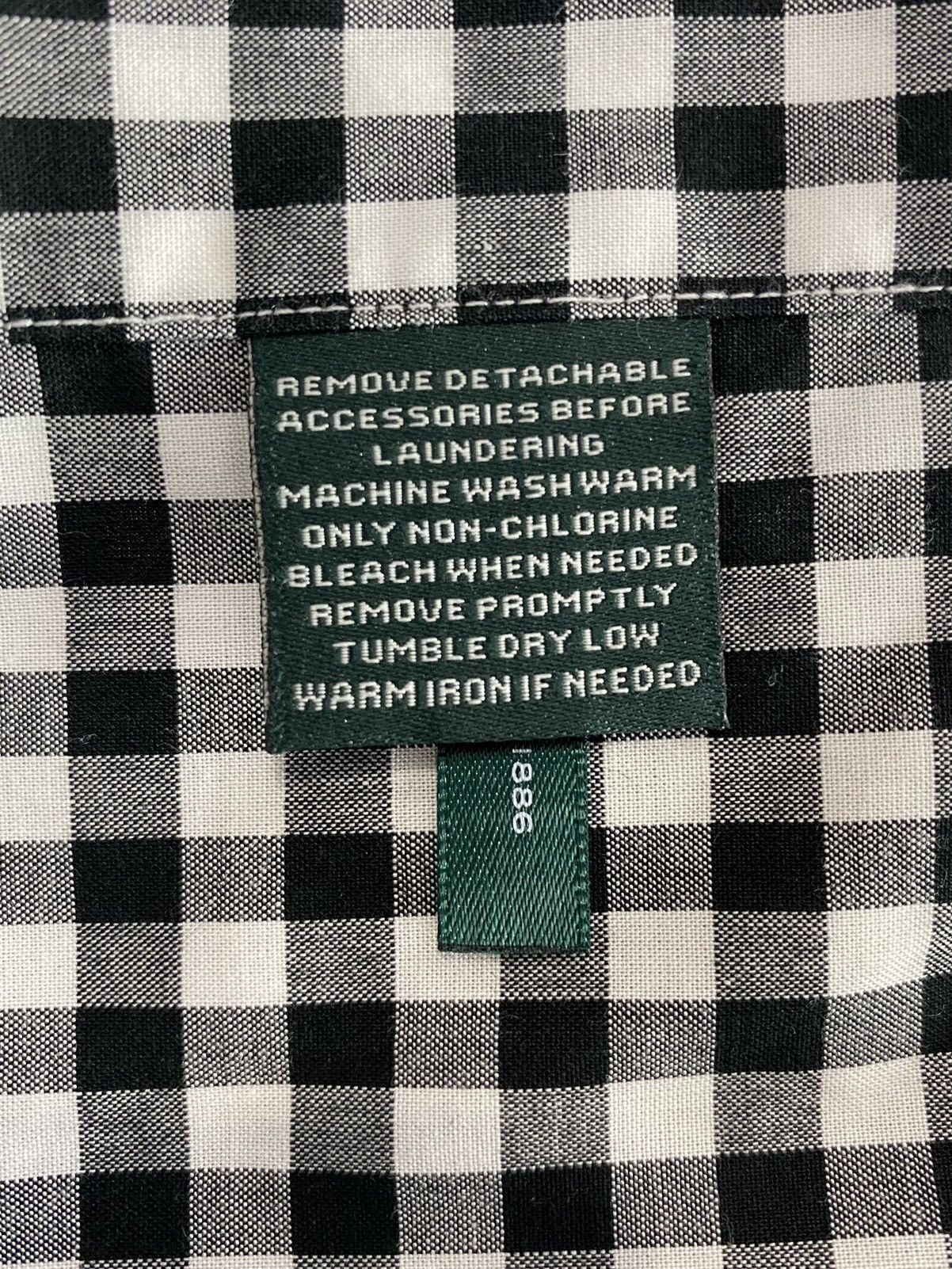 Lauren Ralph Lauren Lauren Ralph Lauren Gingham Check Slim Fit Non Iron Shirt Size US M / EU 48-50 / 2 - 11 Thumbnail